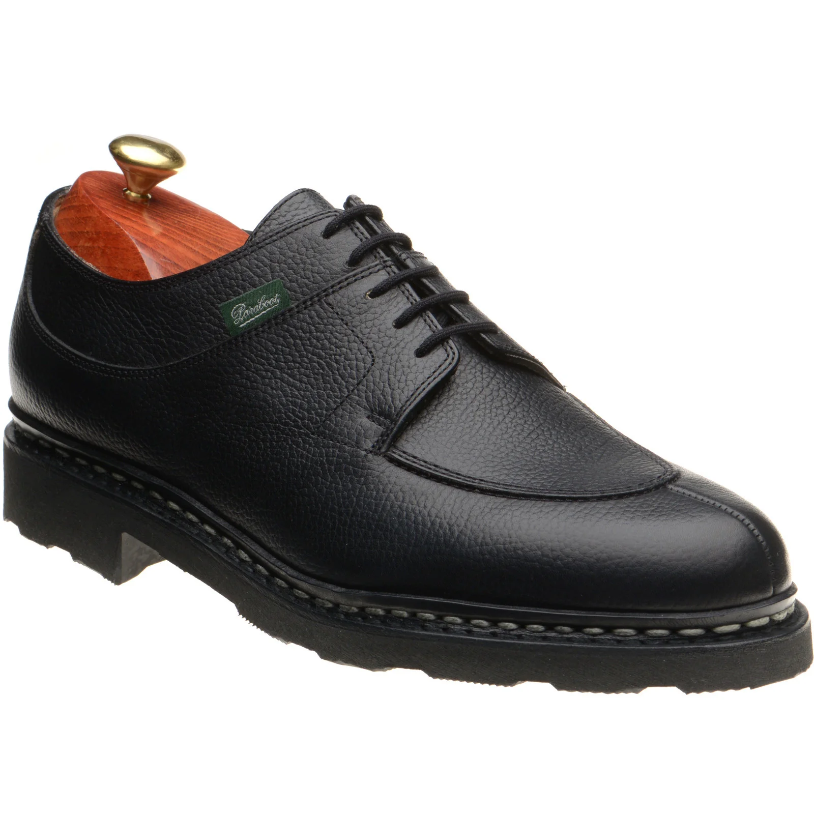 Paraboot Avignon mens rubber-soled Derby shoes in griff noire