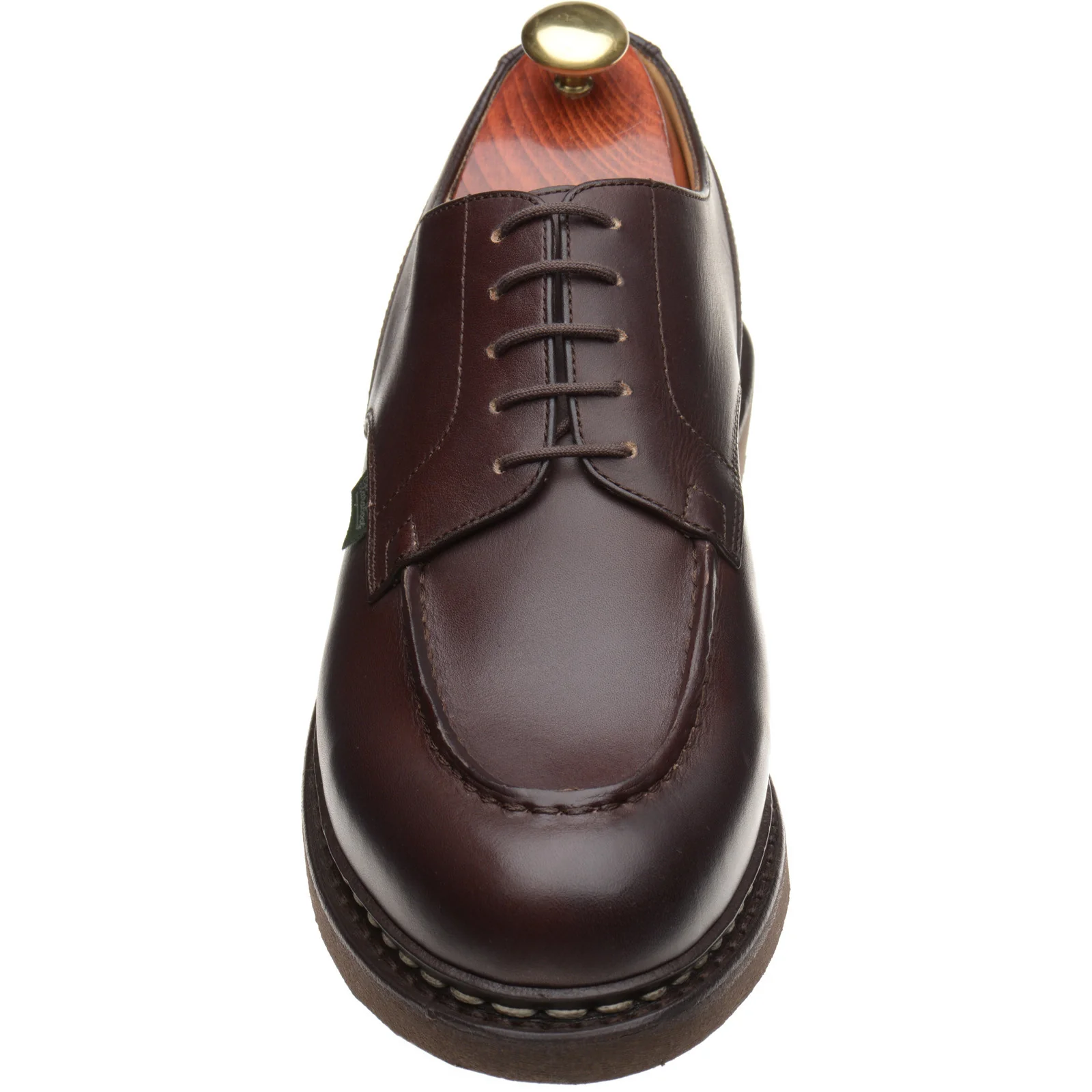 Paraboot Chambord mens rubber-soled in lisse cafe brown - Image 2