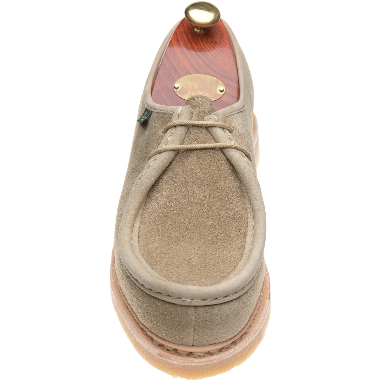 Paraboot Micka mens Derby shoes in velours sand - Image 2