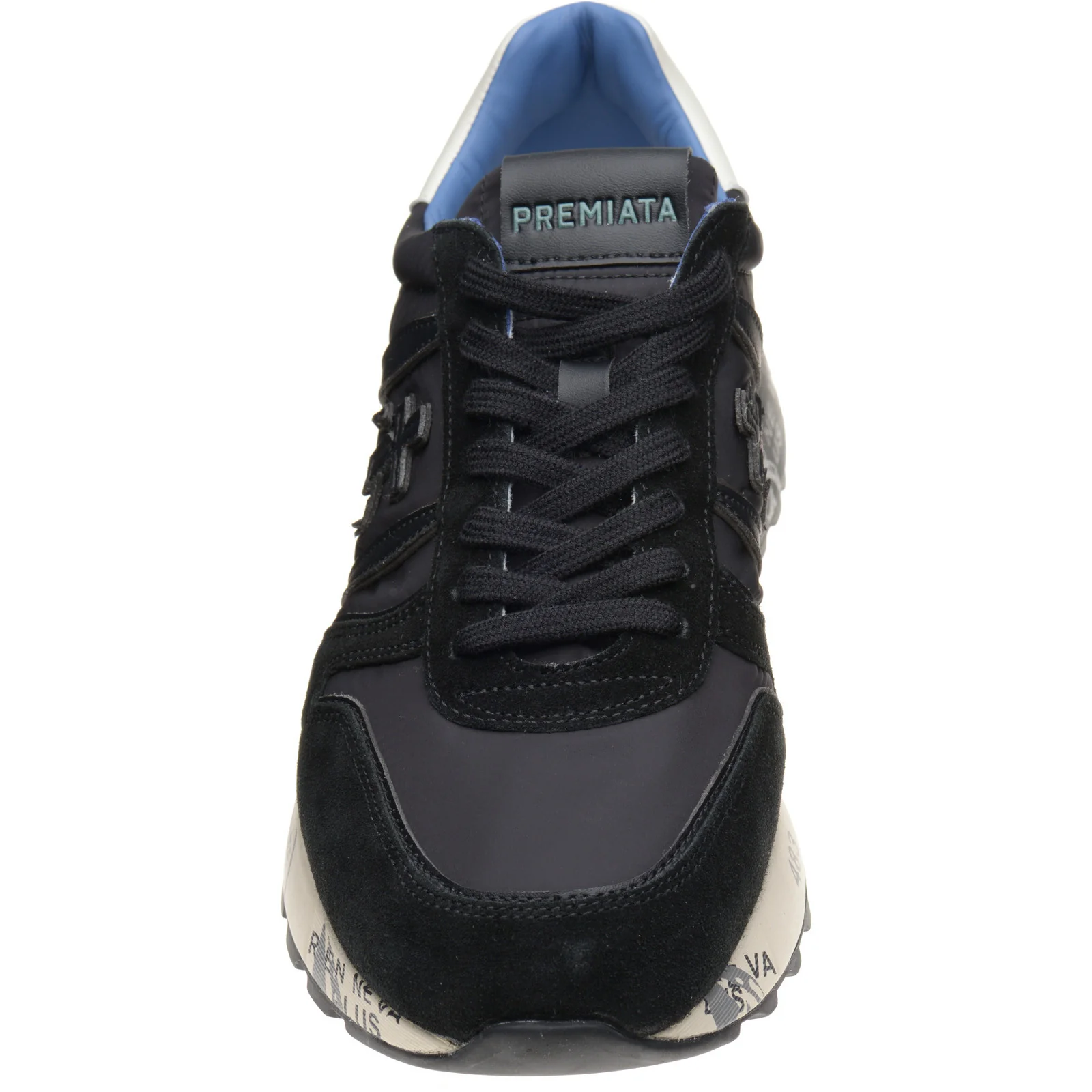 Premiata Lander mens rubber-soled trainers in black - Image 2