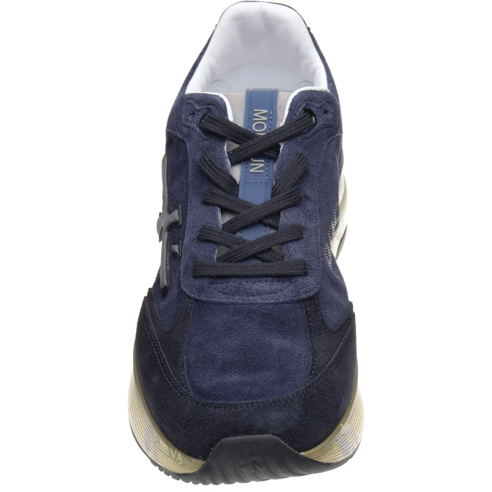 Premiata Moerun mens rubber-soled trainers in blue - Image 2
