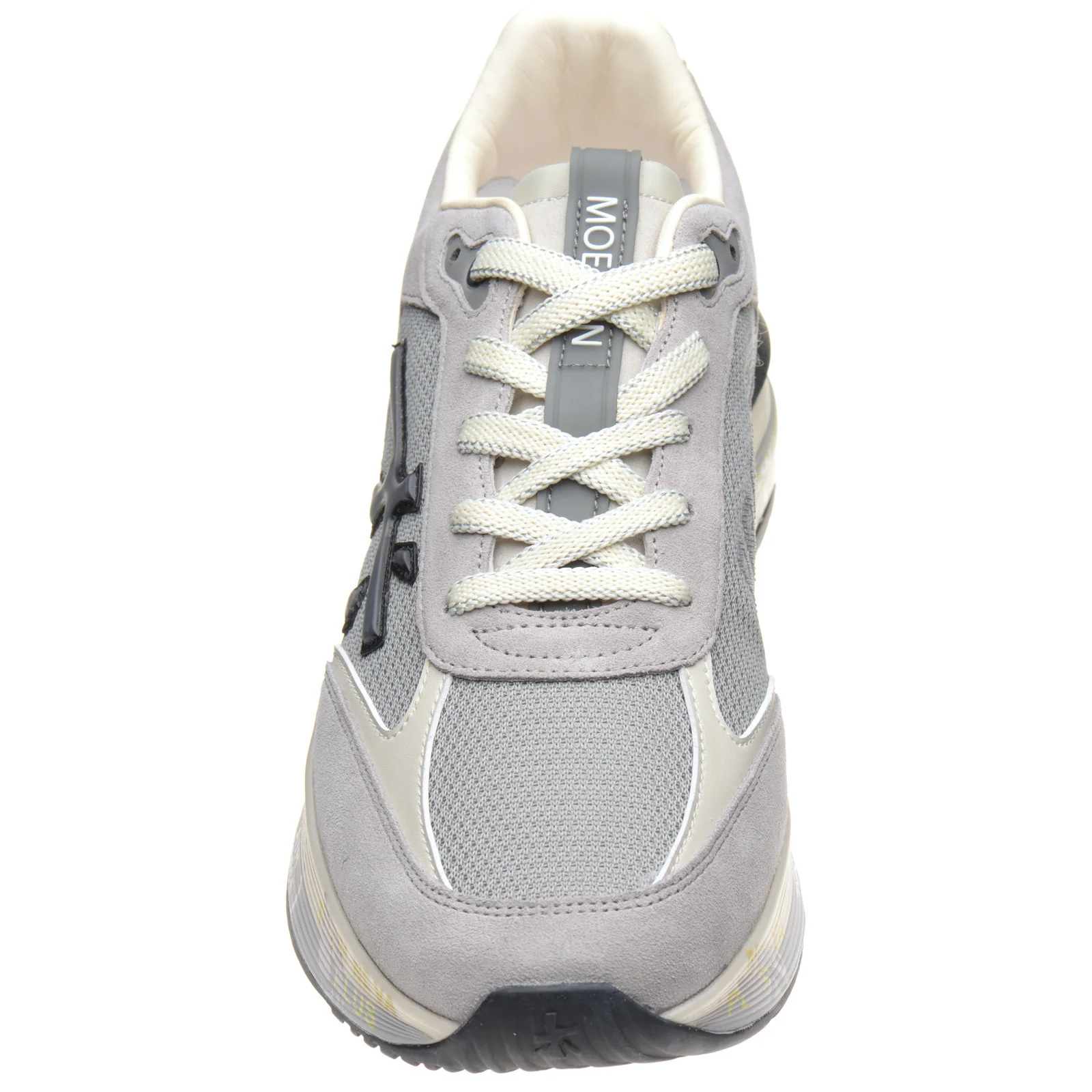 Premiata Moerun mens rubber-soled trainers in grey - Image 2