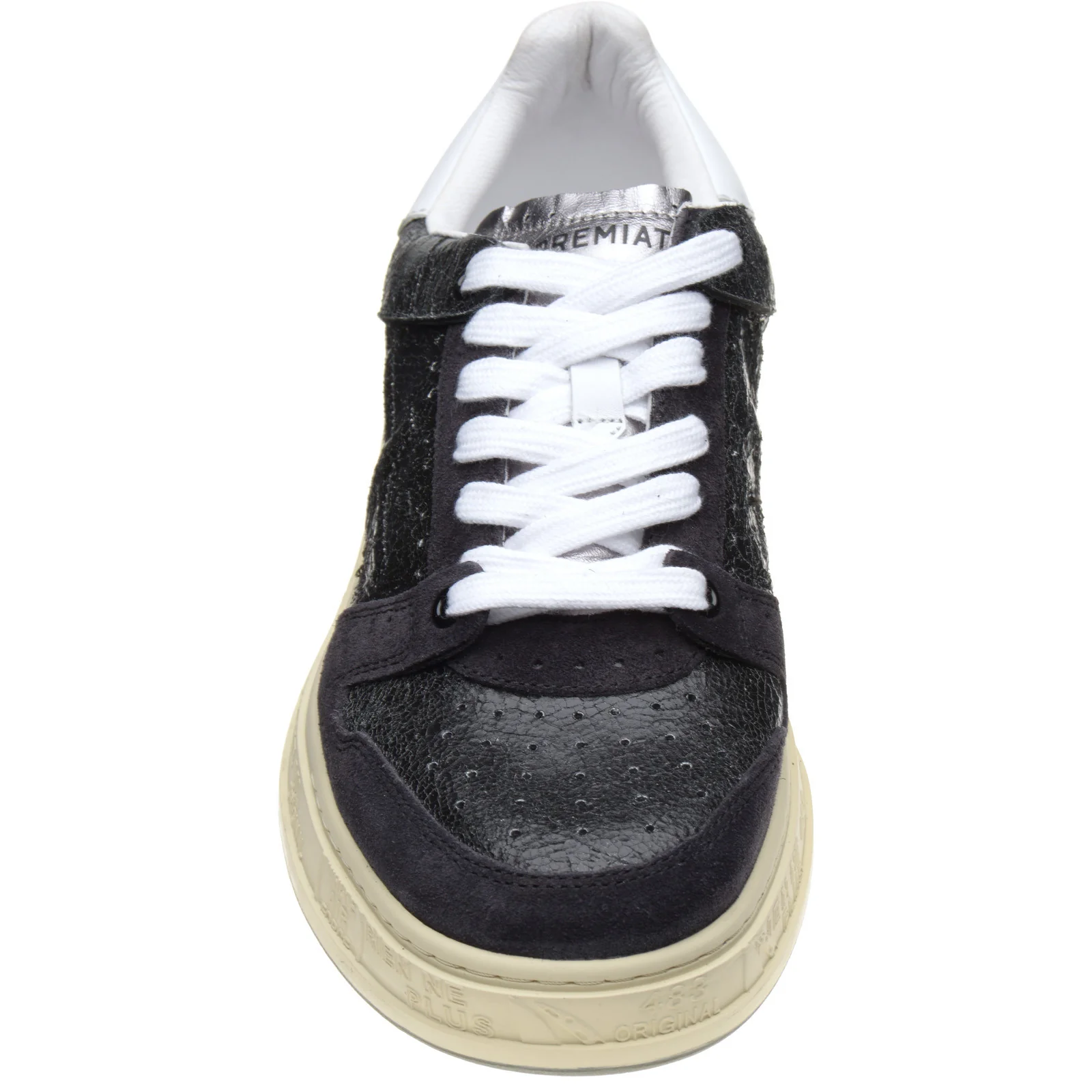 Premiata Quinn mens rubber-soled trainers in black - Image 2
