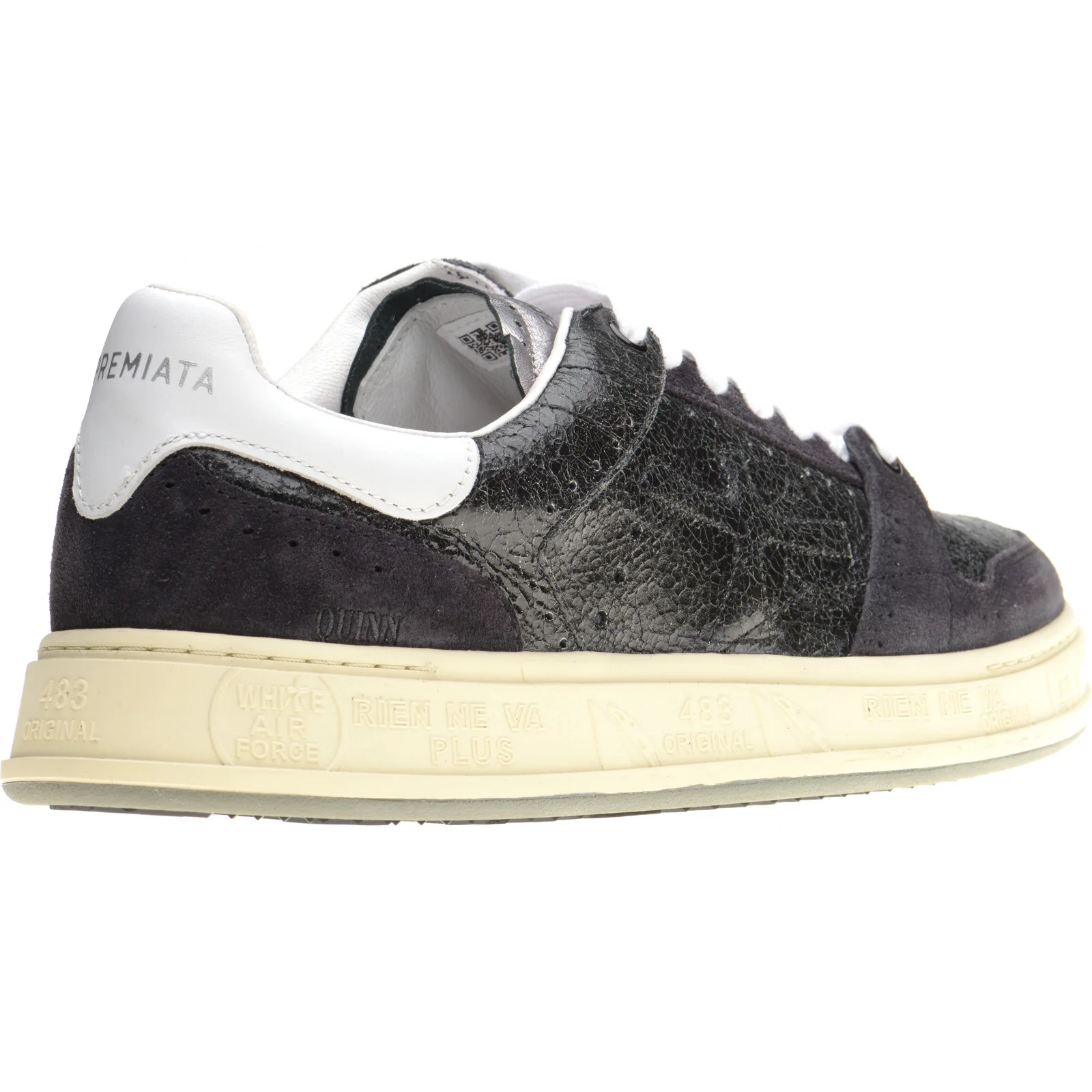 Premiata Quinn mens rubber-soled trainers in black - Image 4