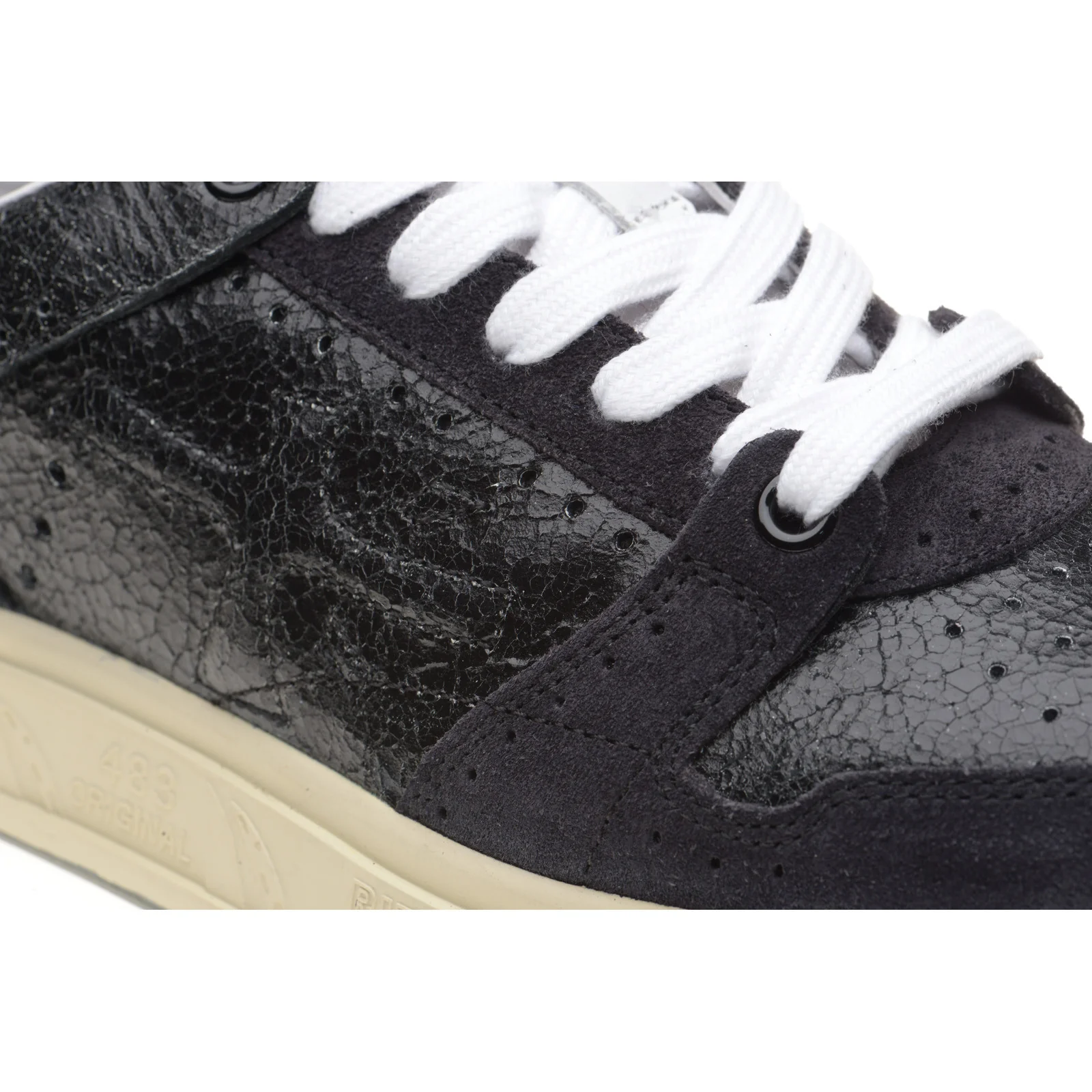 Premiata Quinn mens rubber-soled trainers in black - Image 5