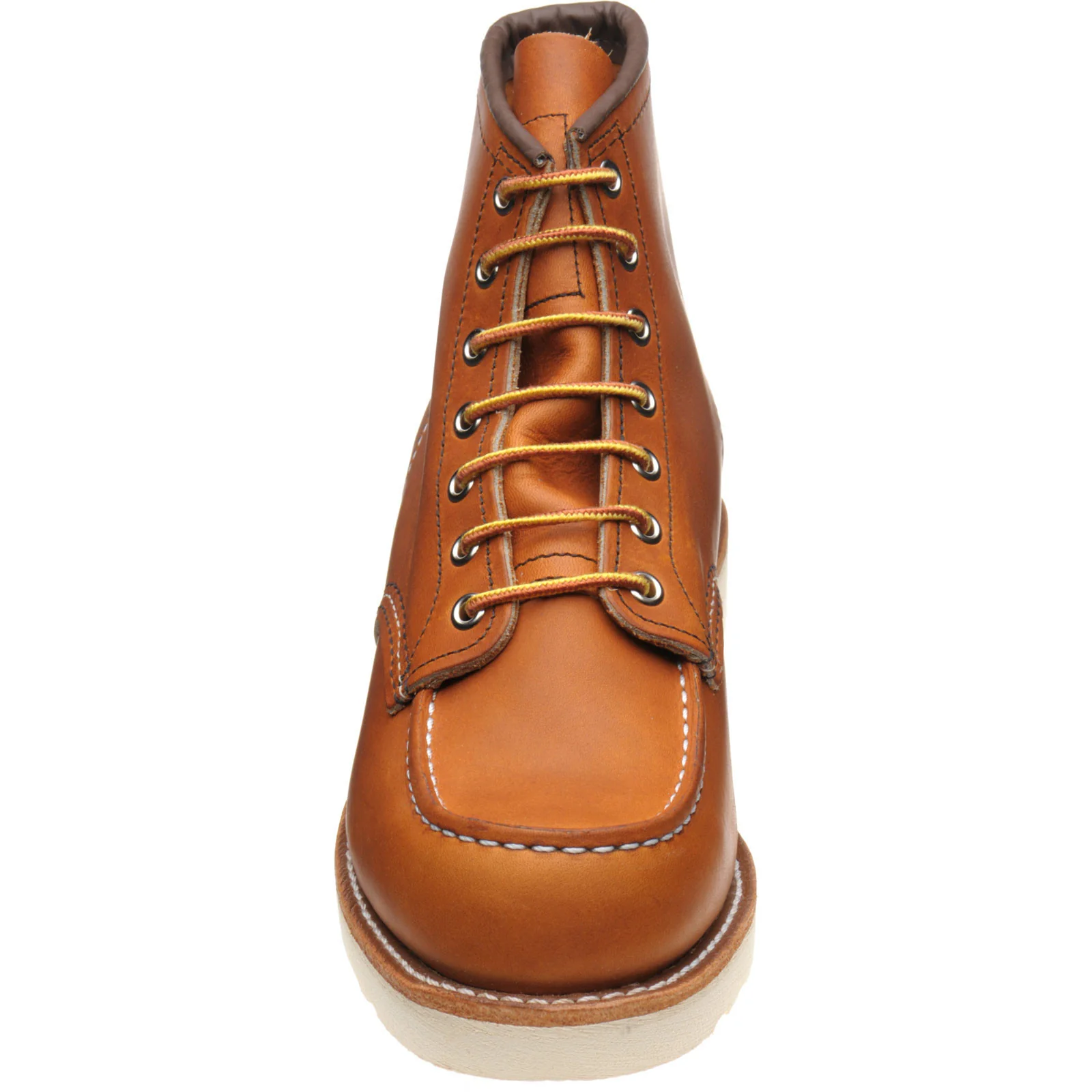 Red Wing 6-Inch Classic Moc mens rubber-soled boots in oro legacy leather - Image 2