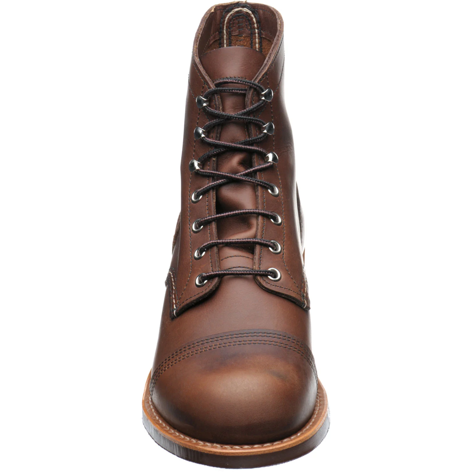 Red Wing Iron Ranger mens rubber-soled boots in amber harness - Image 2
