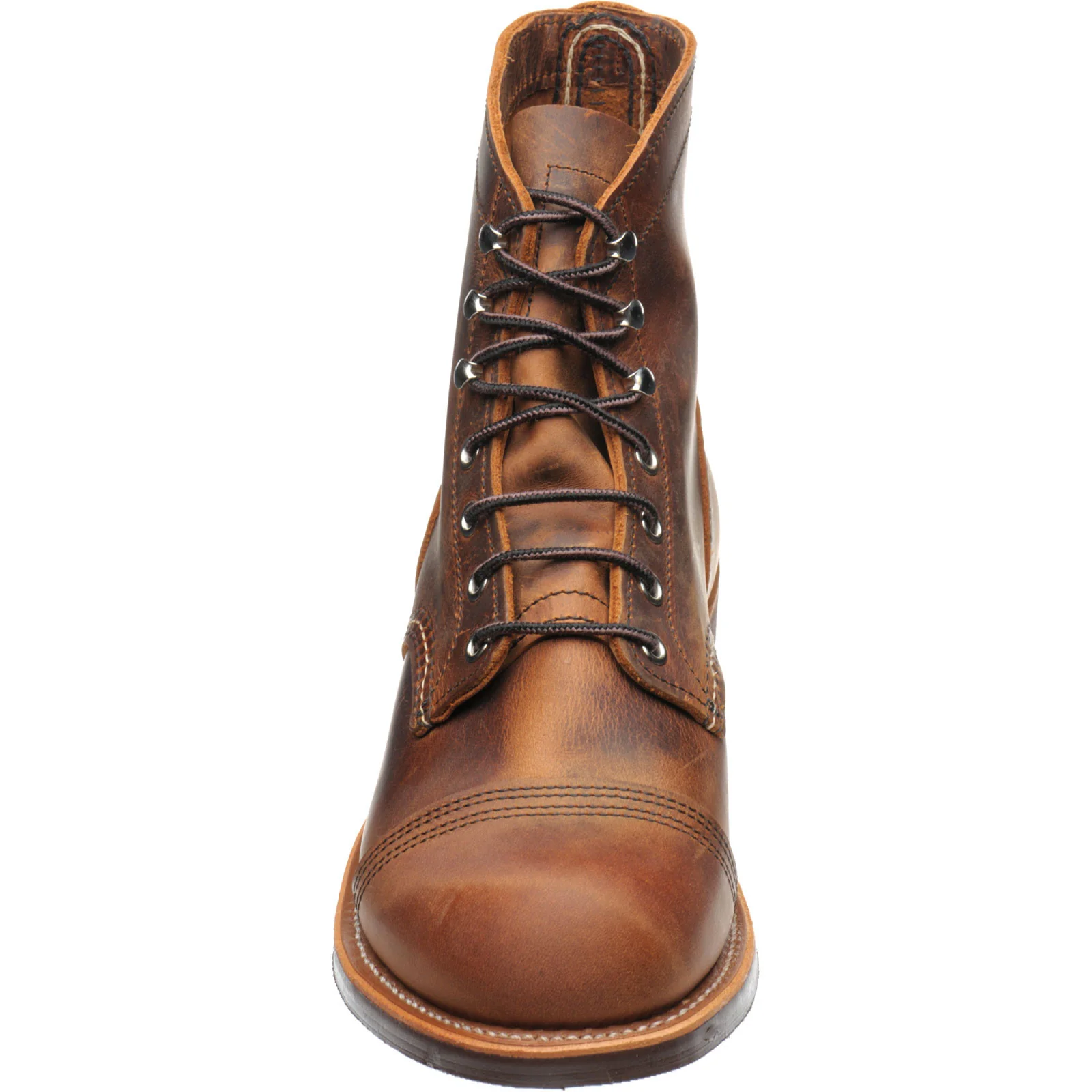 Red Wing Iron Ranger mens rubber-soled boots in copper rough and tough - Image 2