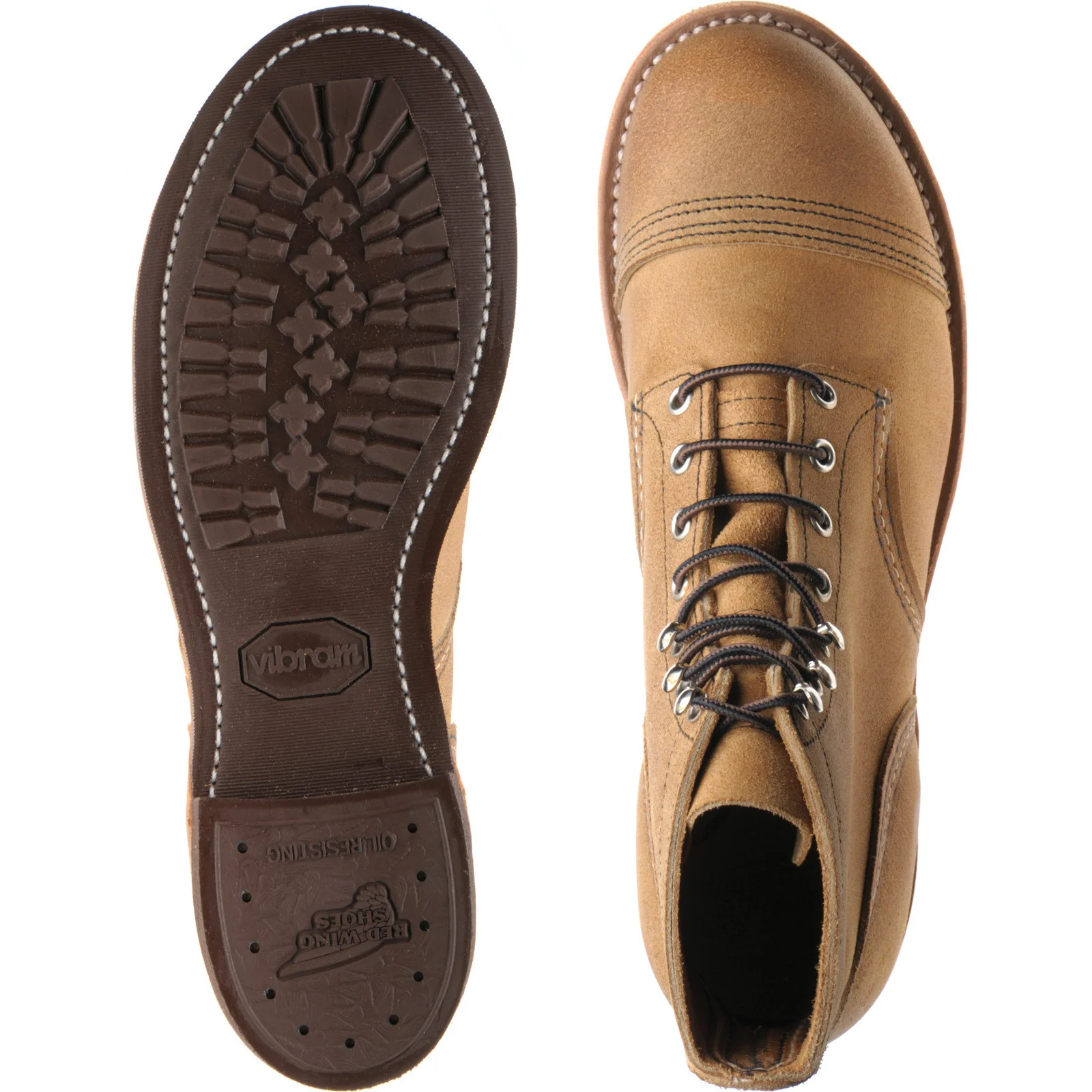 Red Wing Iron Ranger mens rubber-soled boots in hawthorne muleskinner - Image 3