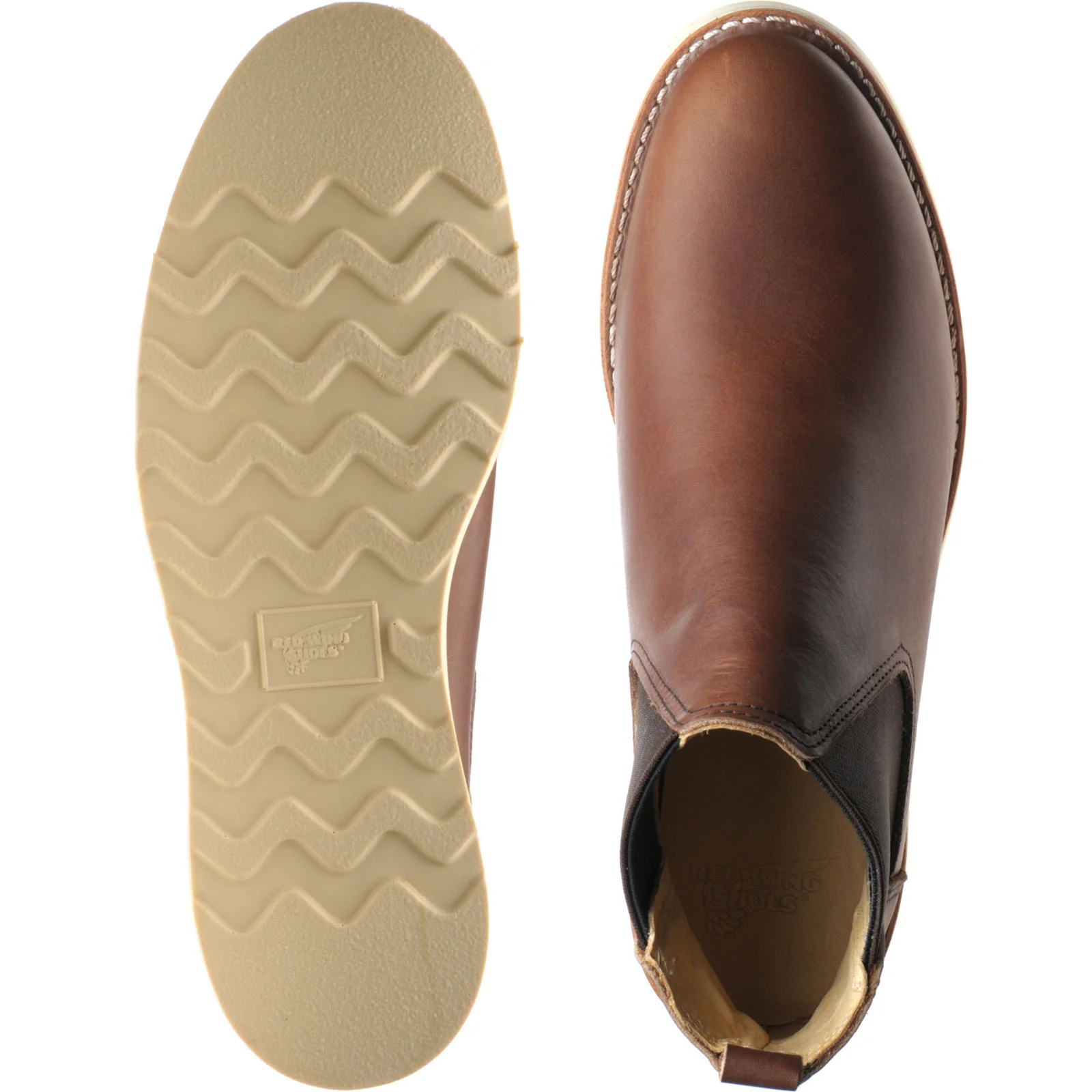 Red Wing Ladies Classic Chelsea ladies rubber-soled Chelsea boots in amber harness - Image 3