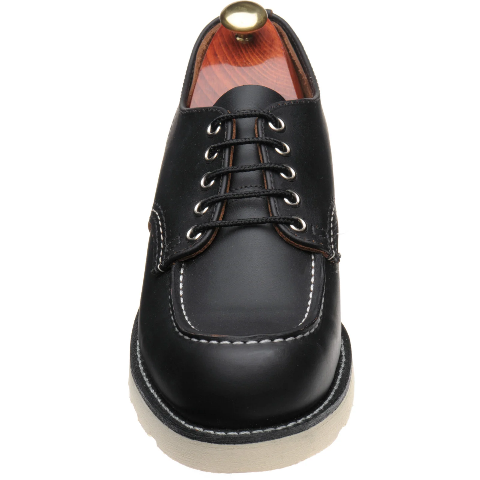 Red Wing Shop Moc Oxford mens rubber-soled Derby shoes in black prairie (second) - Image 2
