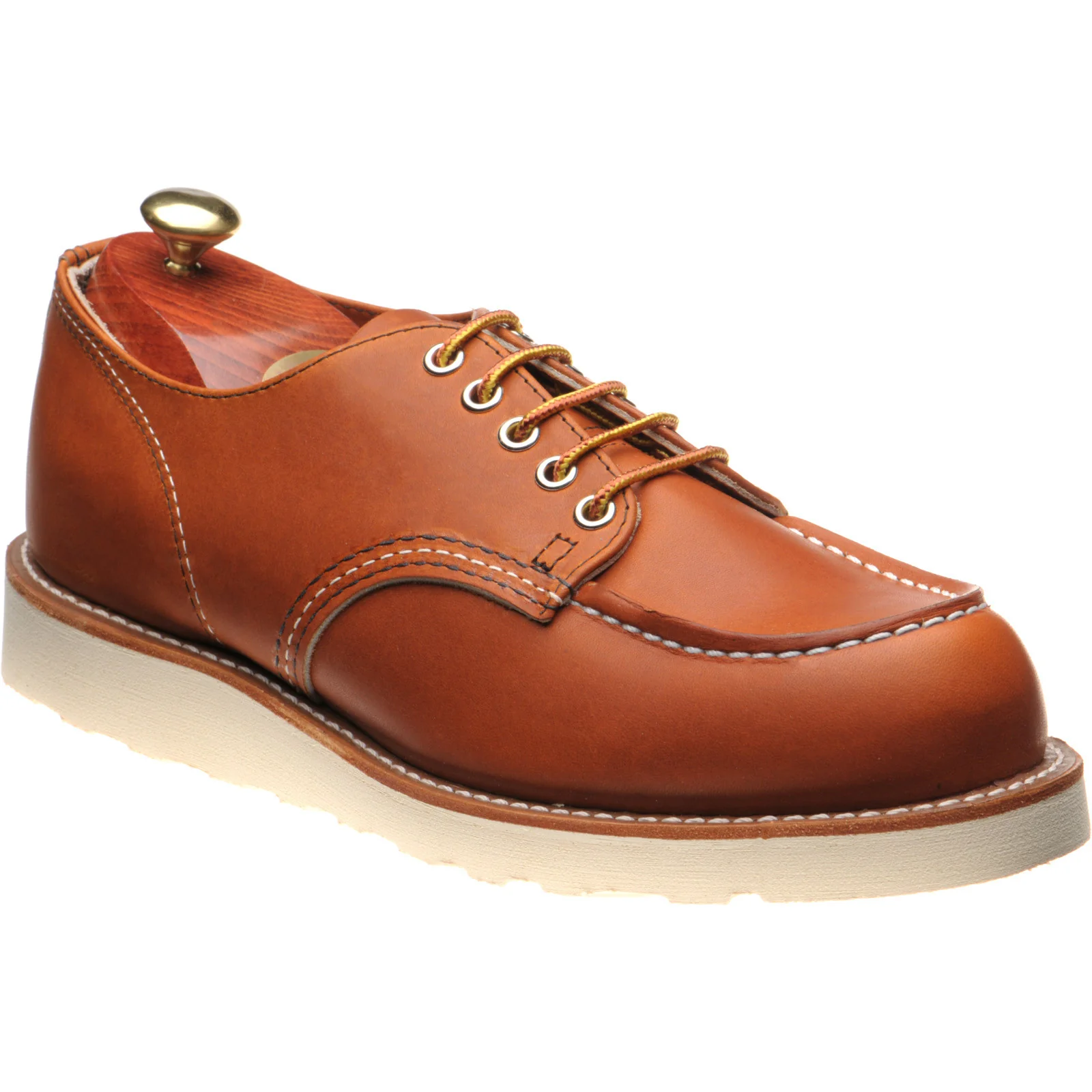 Red Wing Shop Moc Oxford mens rubber-soled Derby shoes in oro legacy