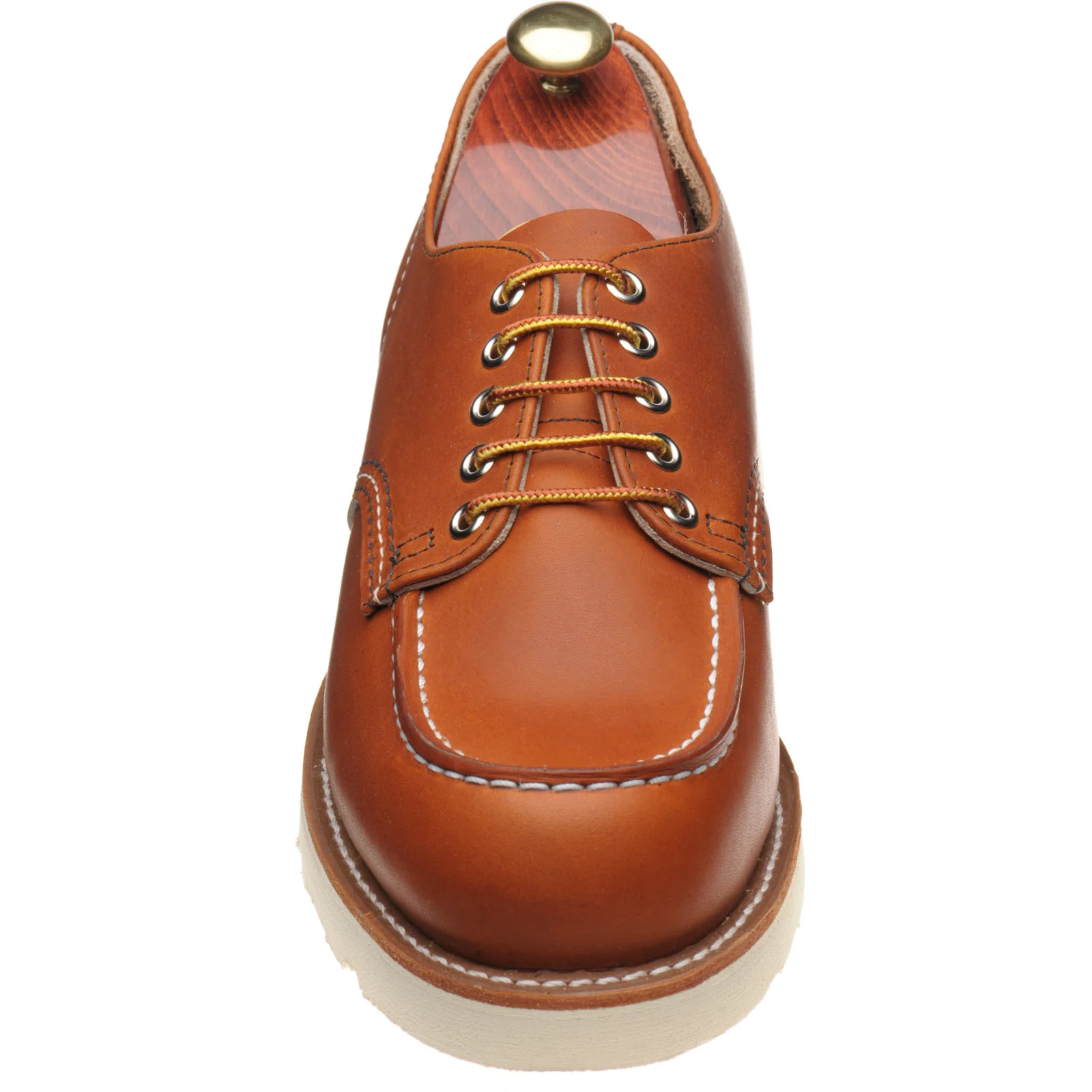 Red Wing Shop Moc Oxford mens rubber-soled Derby shoes in oro legacy - Image 2