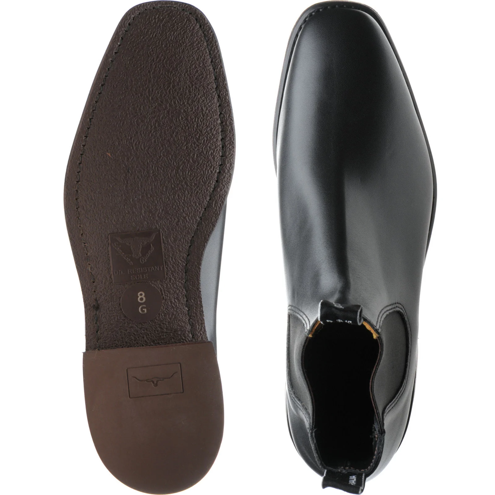 RM Williams Comfort Craftsman mens rubber-soled Chelsea boots in black calf - Image 3