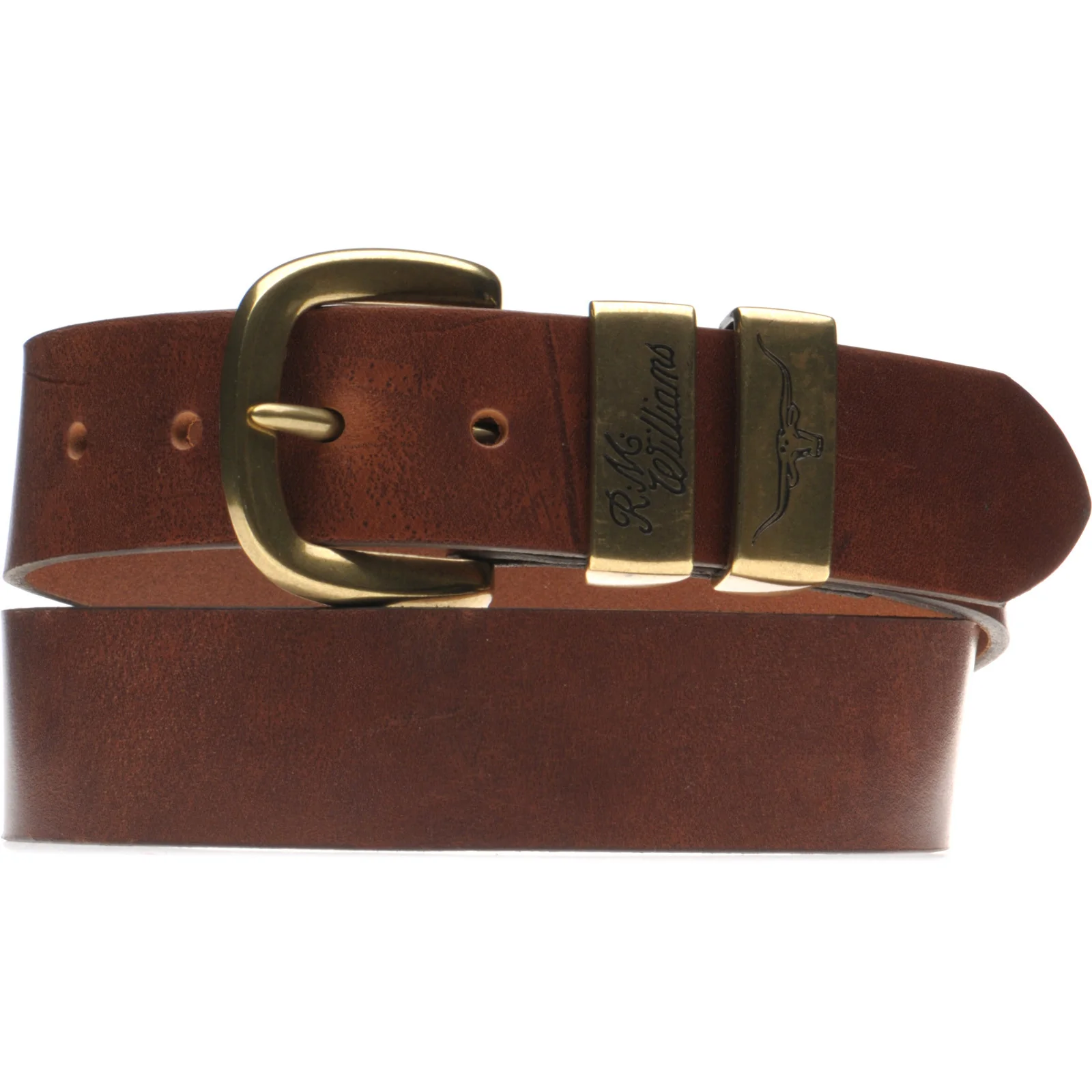 RM Williams Drover Belt in mid brown