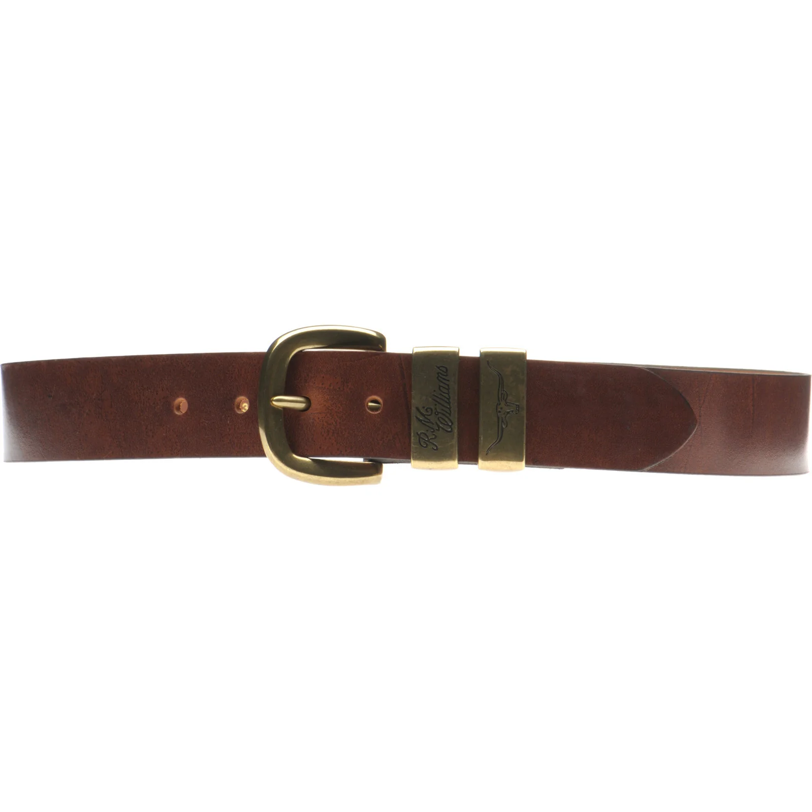 RM Williams Drover Belt in mid brown - Image 2