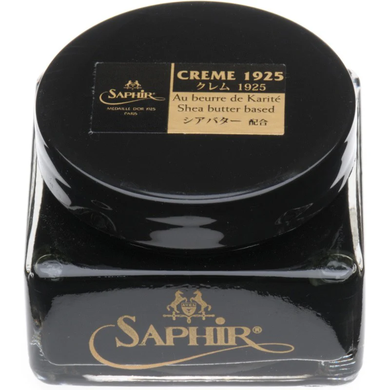 Saphir Creme 1925 Cream Jar 75ml in black