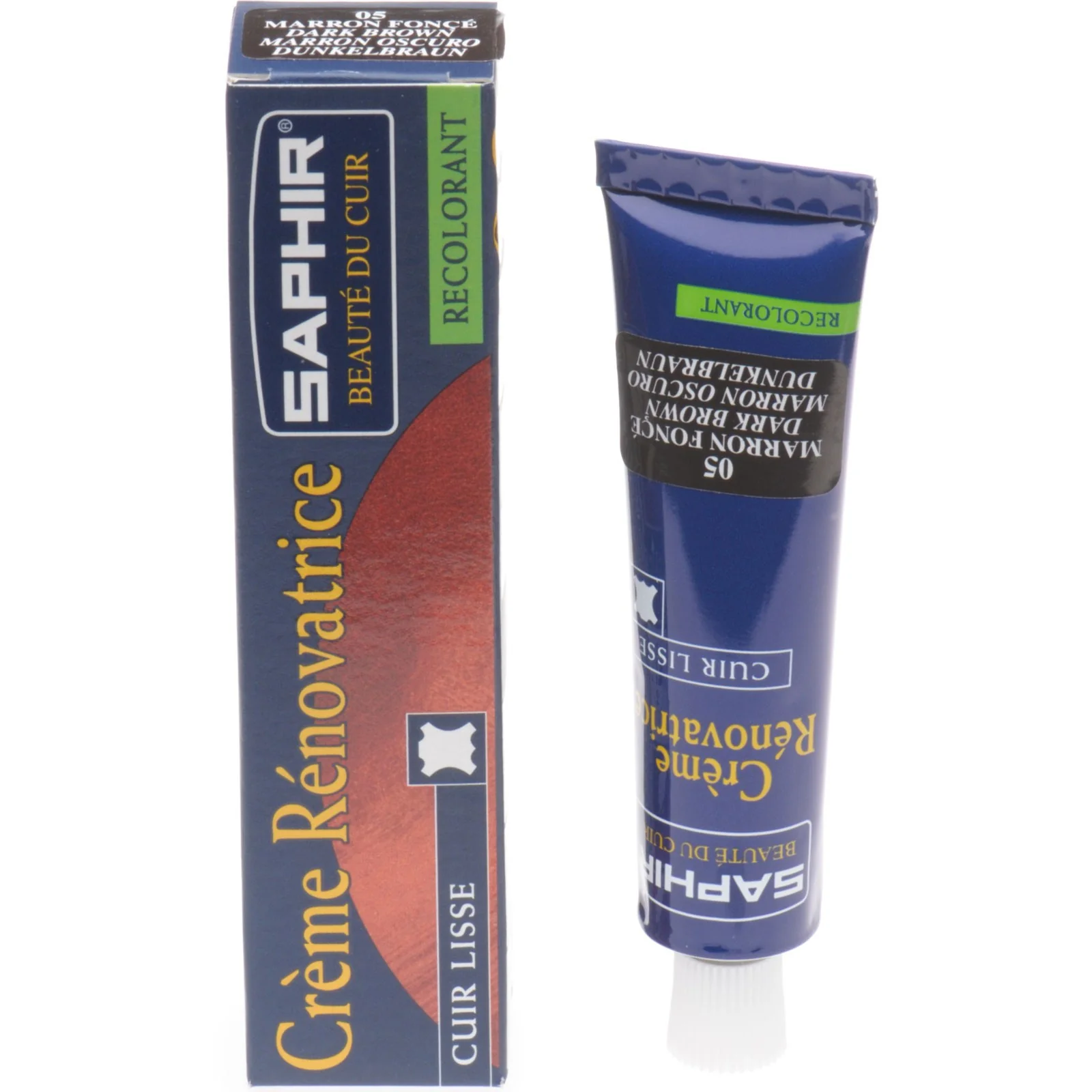 Saphir Creme Renovatrice Renovating Cream 25 ml in dark brown