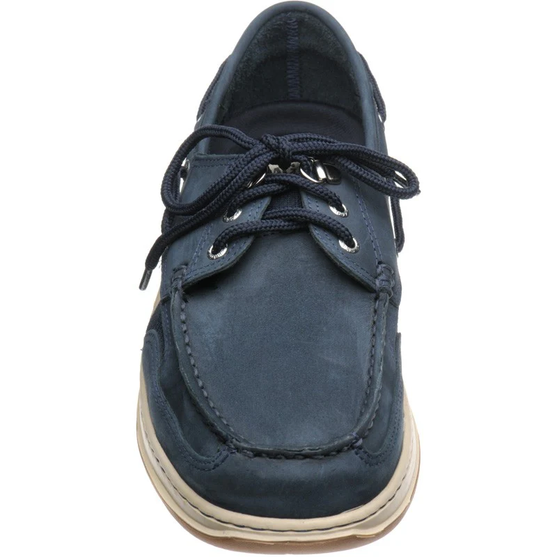 Sebago Clovehitch mens rubber-soled deck shoes in navy - Image 2