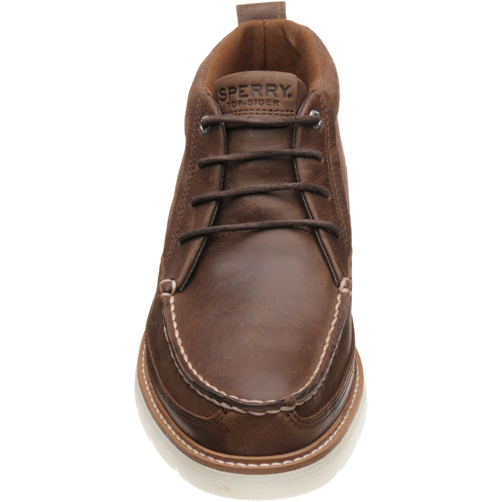 Sperry Plushwave Lug mens rubber-soled Chukka boots in brown - Image 2