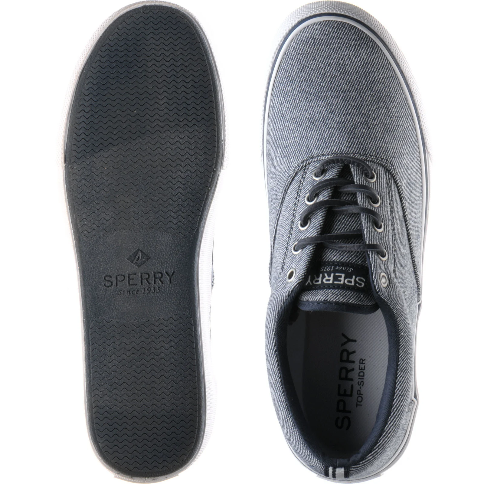 Sperry Striper II mens rubber-soled Oxfords in navy - Image 3