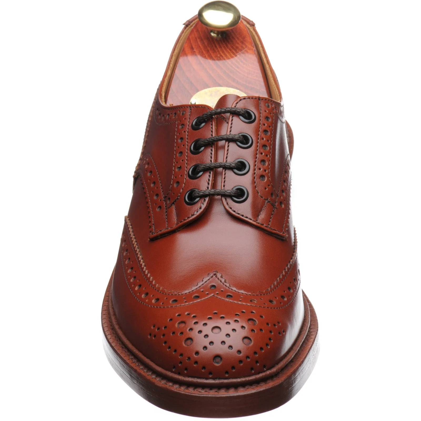 Trickers Bourton mens brogues in marron calf - Image 2