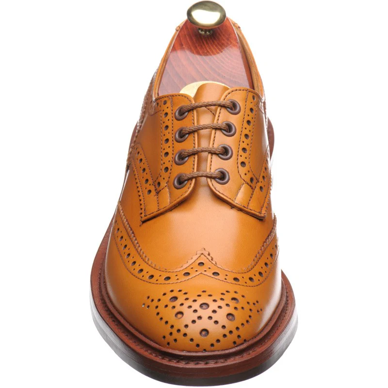 Trickers Bourton (Rubber) mens rubber-soled brogues in acorn antique calf - Image 2