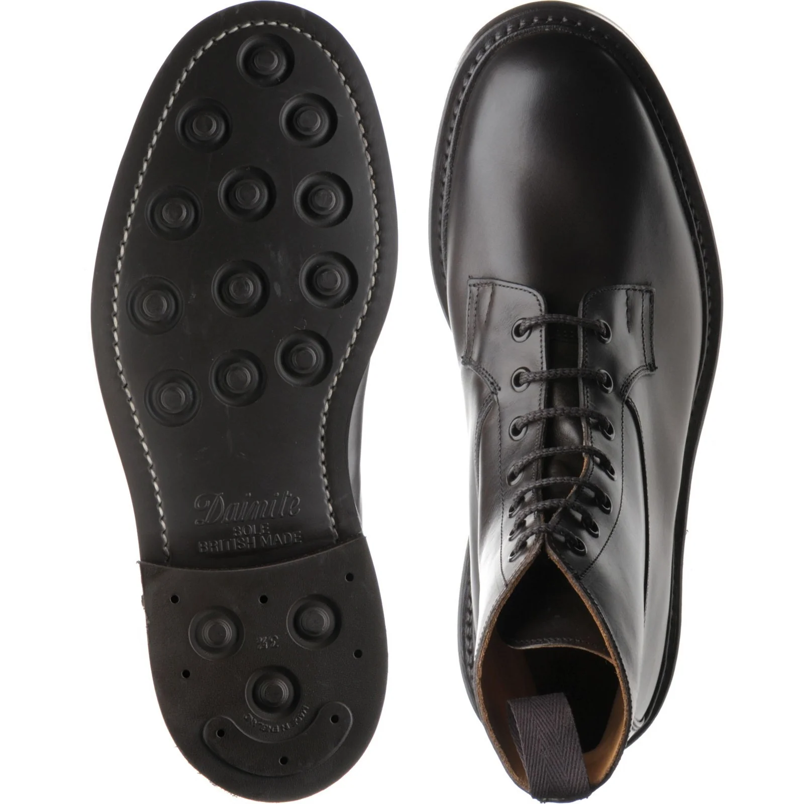 Trickers Burford (Rubber) mens rubber-soled Derby shoes in espresso calf - Image 3