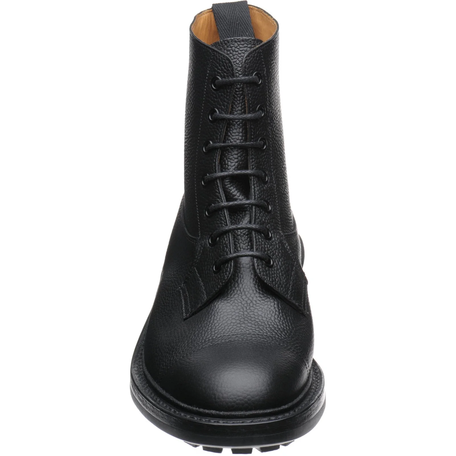 Trickers Grassmere mens rubber-soled boots in black calf grain - Image 2
