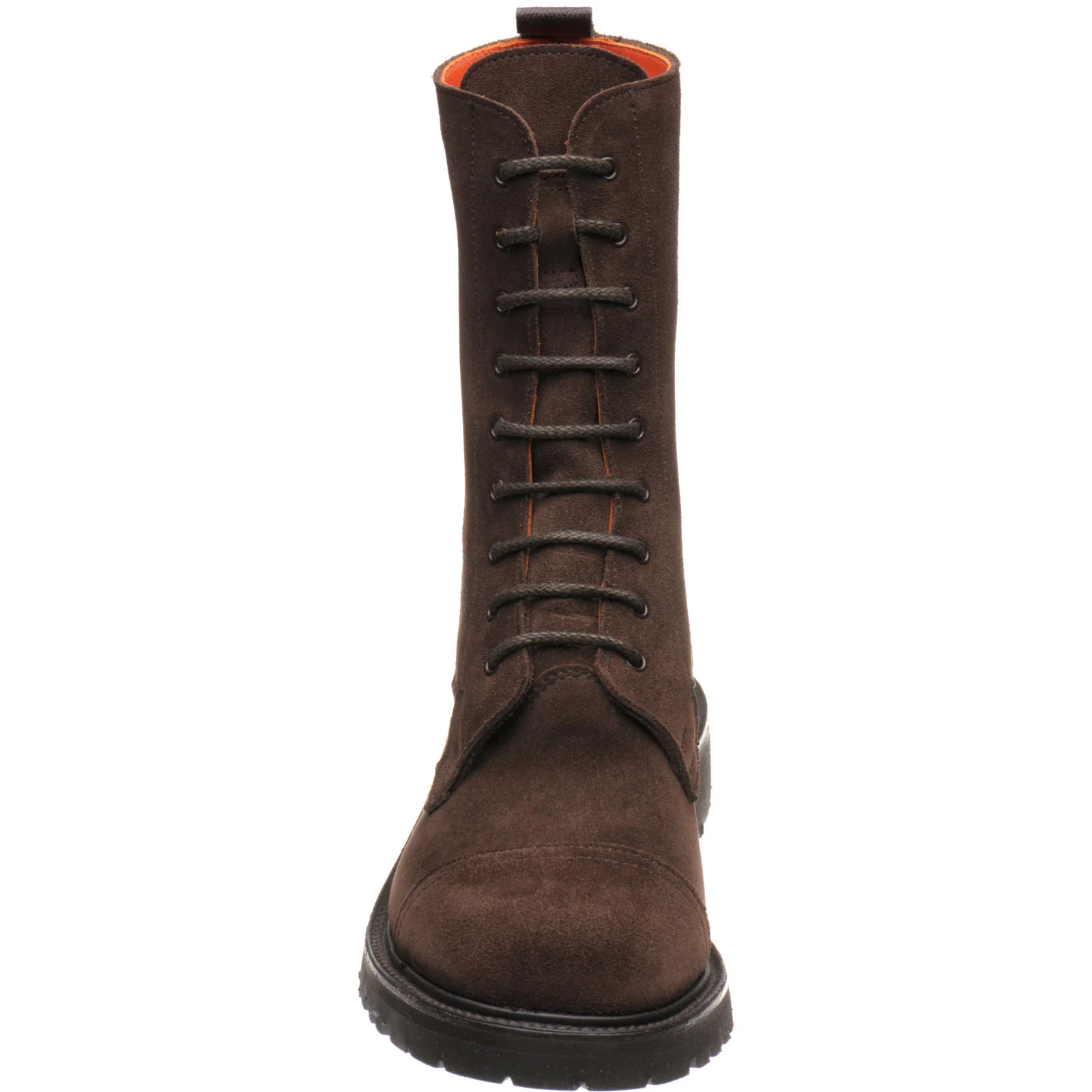 Trickers Lucia ladies rubber-soled boots in cafe repello suede - Image 2