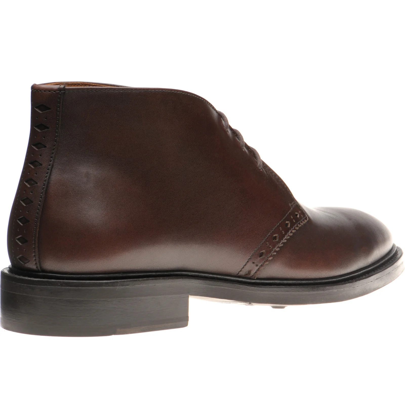 Wildsmith Model 12 mens rubber-soled Chukka boots in dark brown calf - Image 4