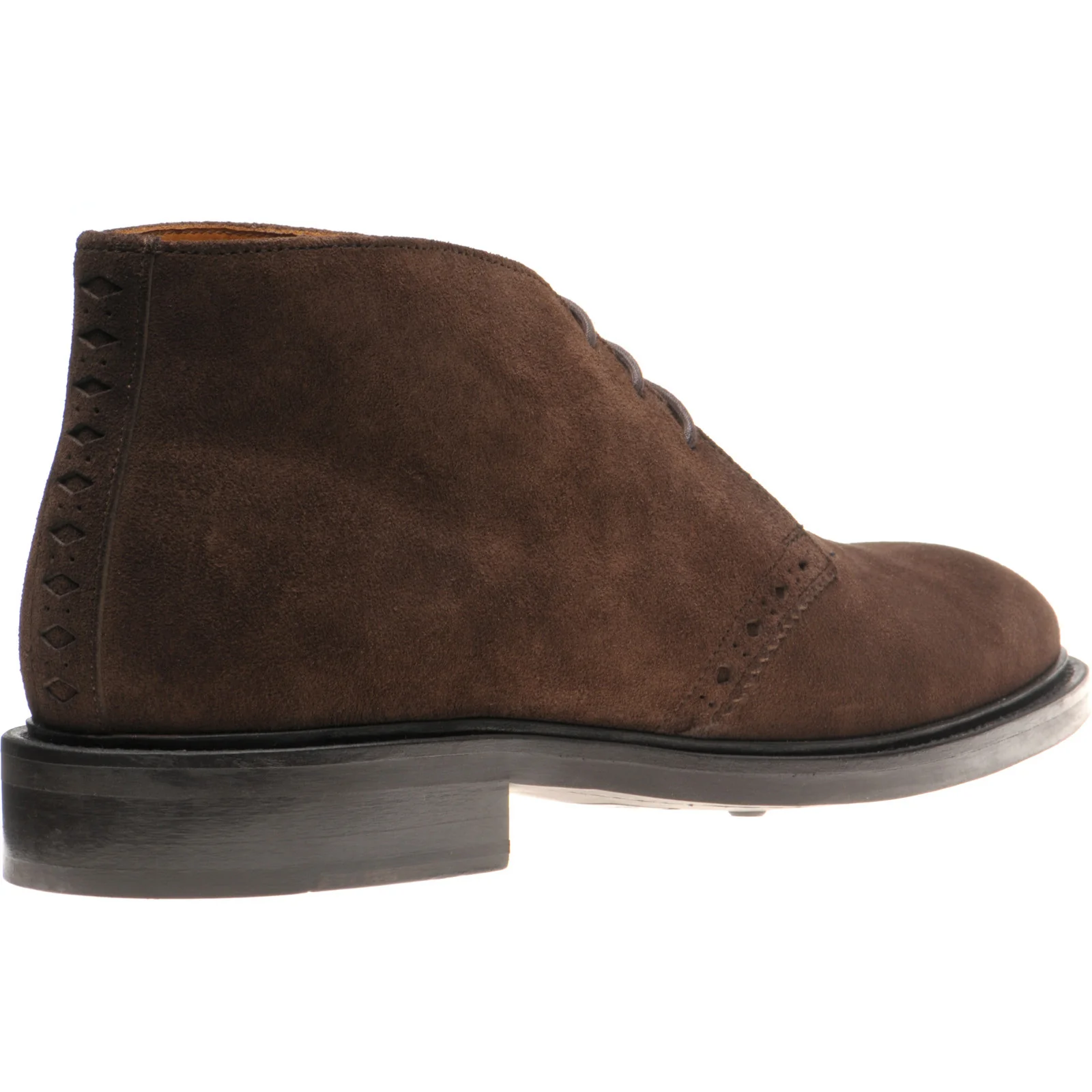 Wildsmith Model 12 mens rubber-soled Chukka boots in dark brown suede - Image 4