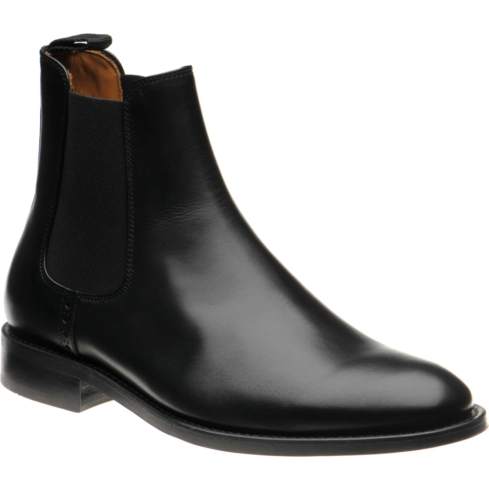 Wildsmith Model 170 mens rubber-soled Chelsea boots in black calf (second)