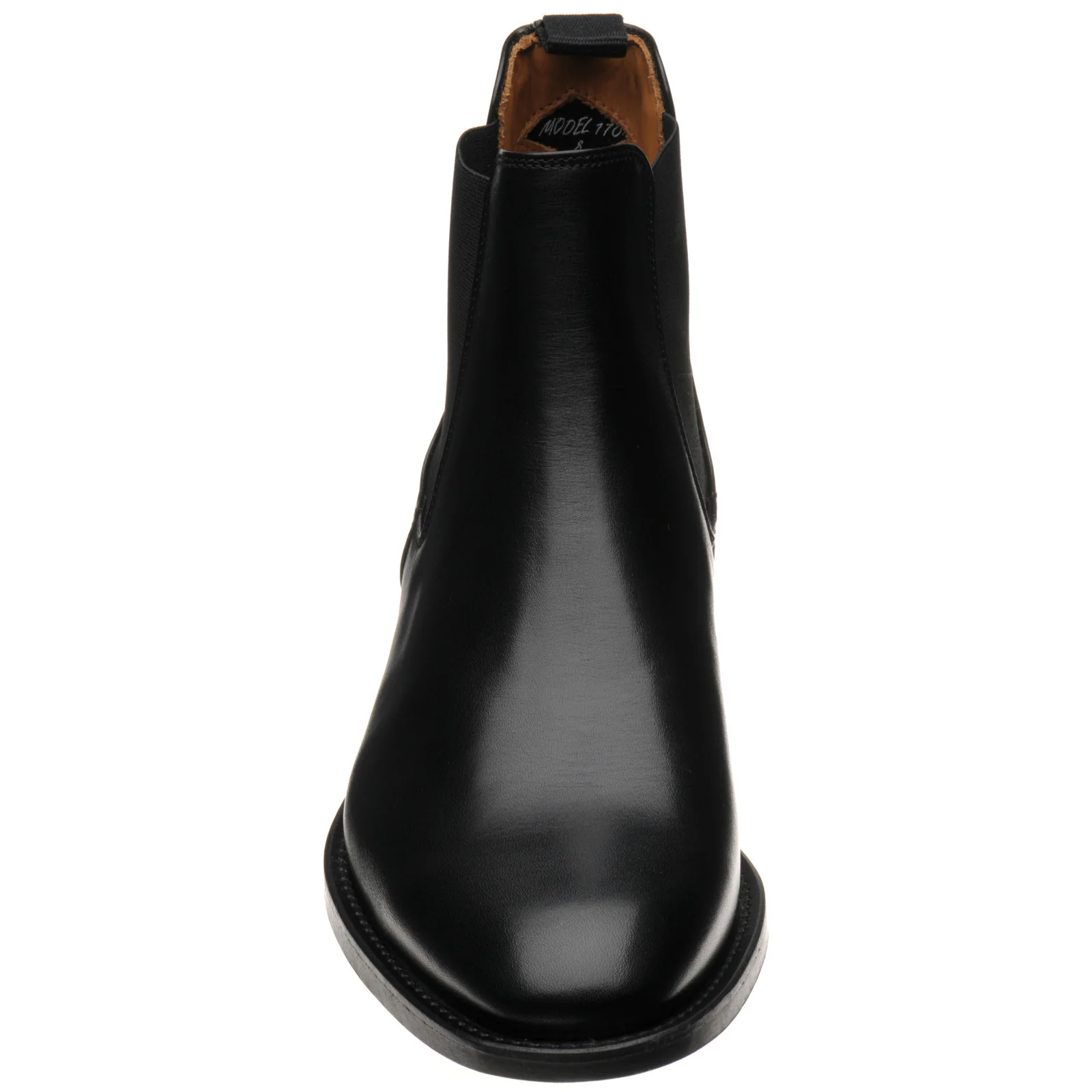 Wildsmith Model 170 mens rubber-soled Chelsea boots in black calf (second) - Image 2