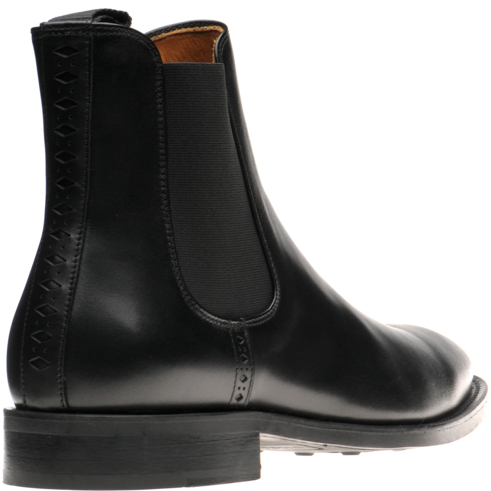 Wildsmith Model 170 mens rubber-soled Chelsea boots in black calf (second) - Image 4