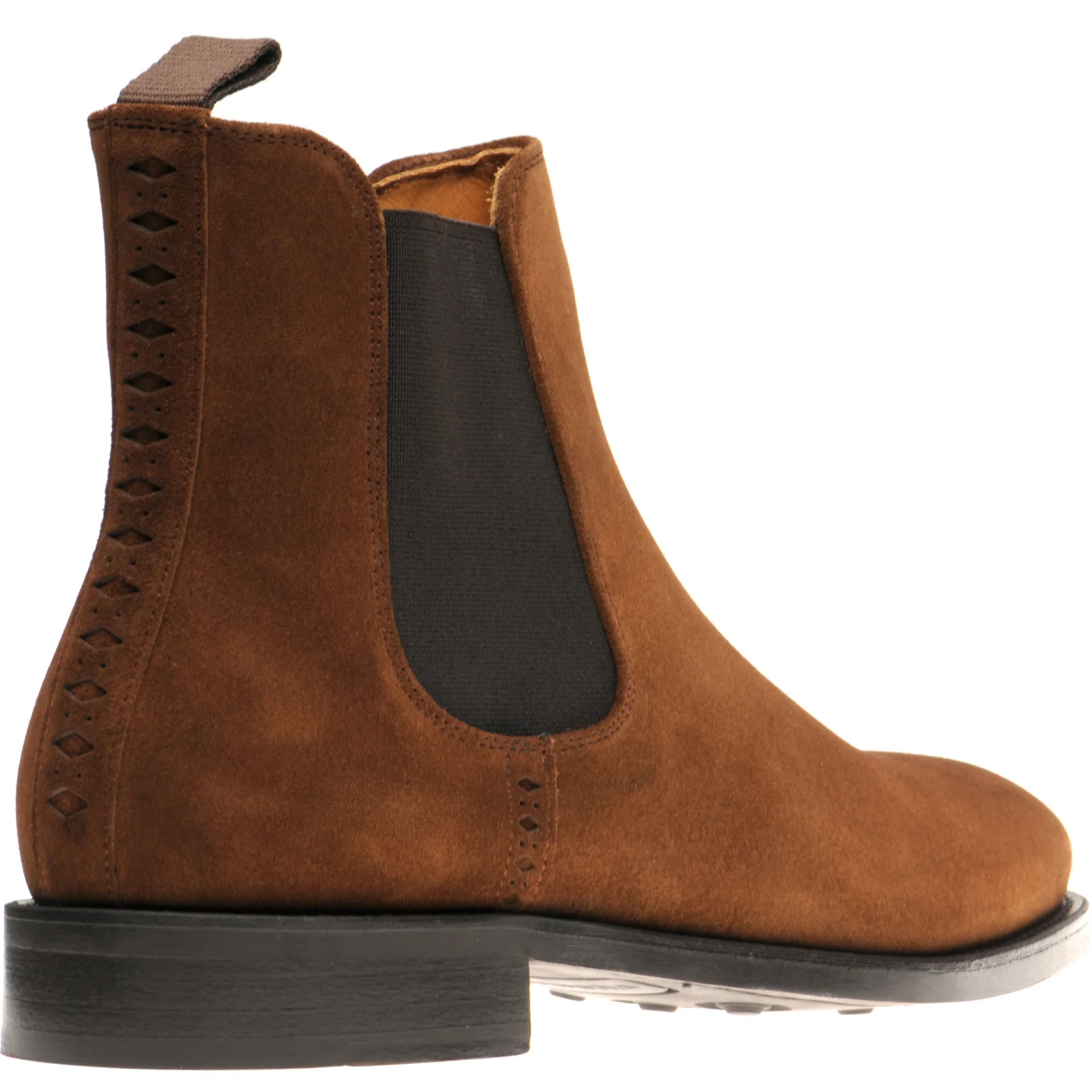 Wildsmith Model 170 mens rubber-soled Chelsea boots in tobacco suede - Image 4