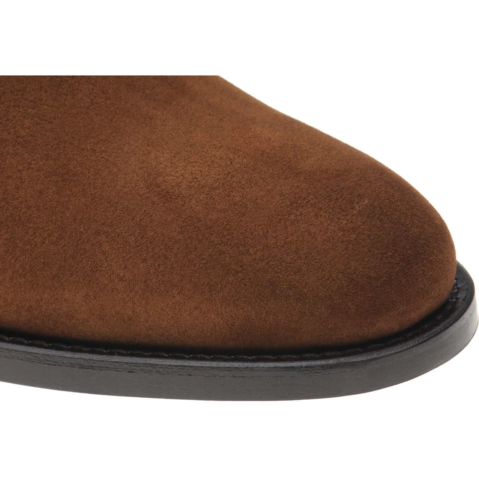Wildsmith Model 170 mens rubber-soled Chelsea boots in tobacco suede - Image 5