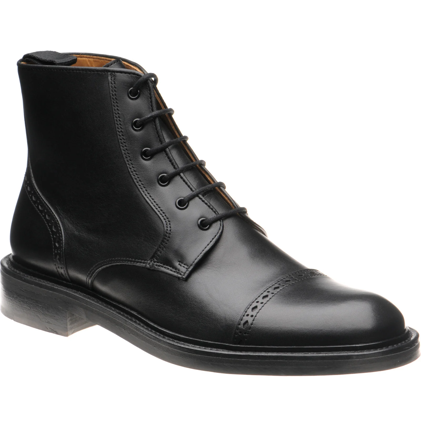 Wildsmith Model 18 mens rubber-soled boots in black calf (second)