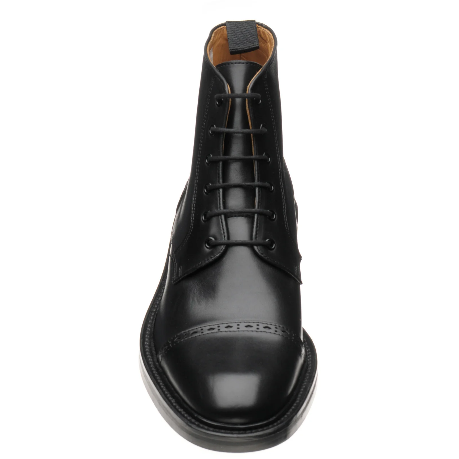 Wildsmith Model 18 mens rubber-soled boots in black calf (second) - Image 2
