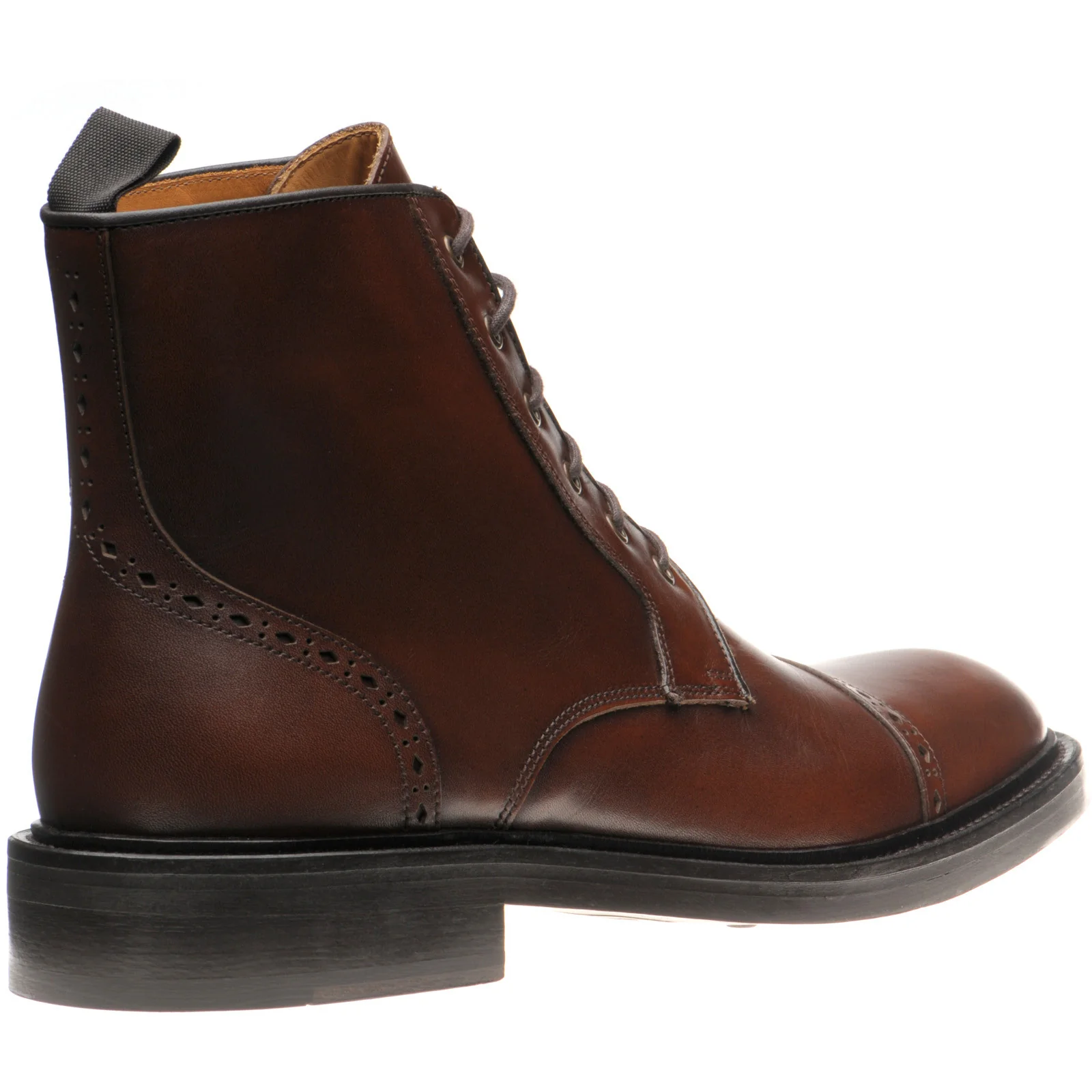 Wildsmith Model 18 mens rubber-soled boots in cognac calf (second) - Image 4