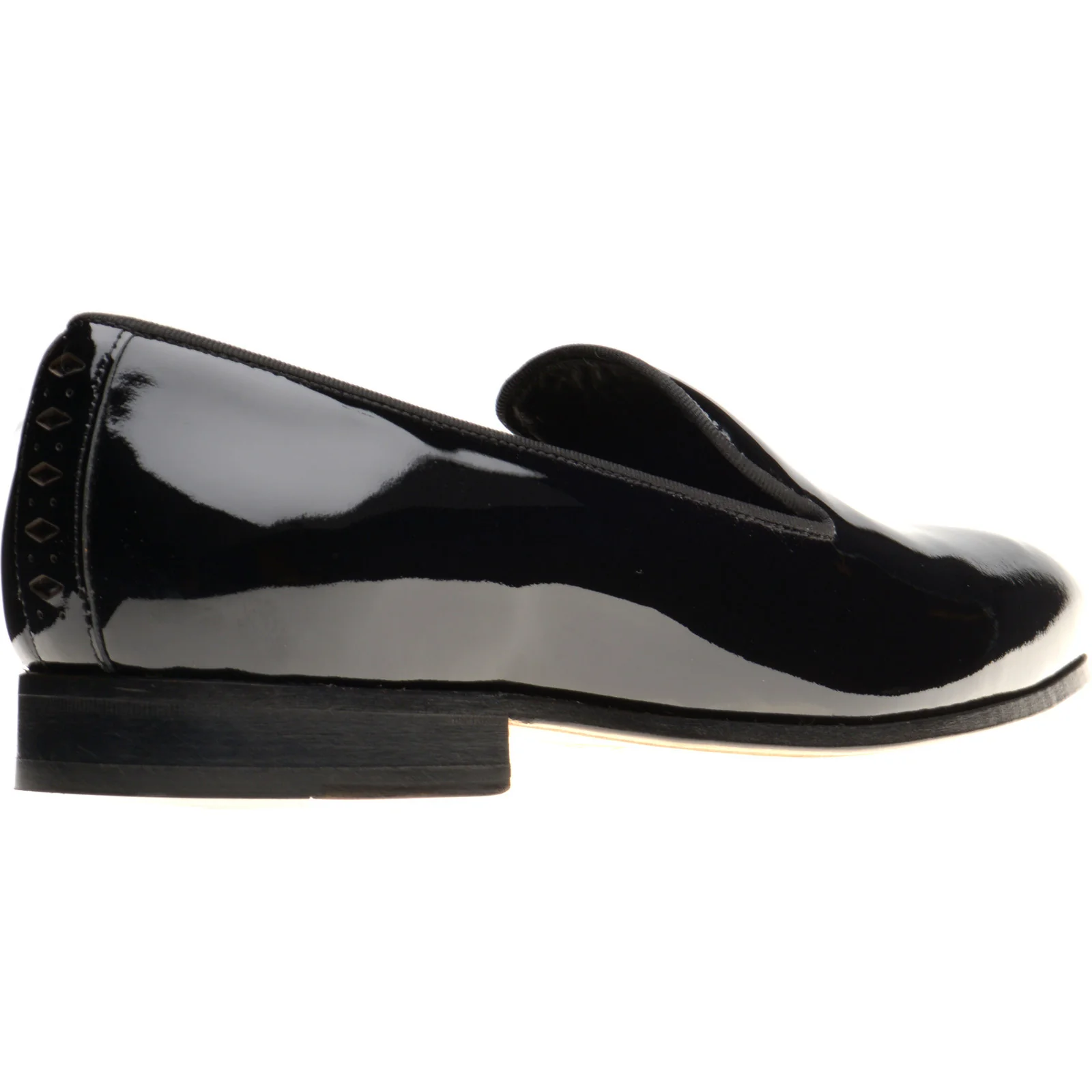 Wildsmith Model 2 mens house shoes in black patent - Image 4