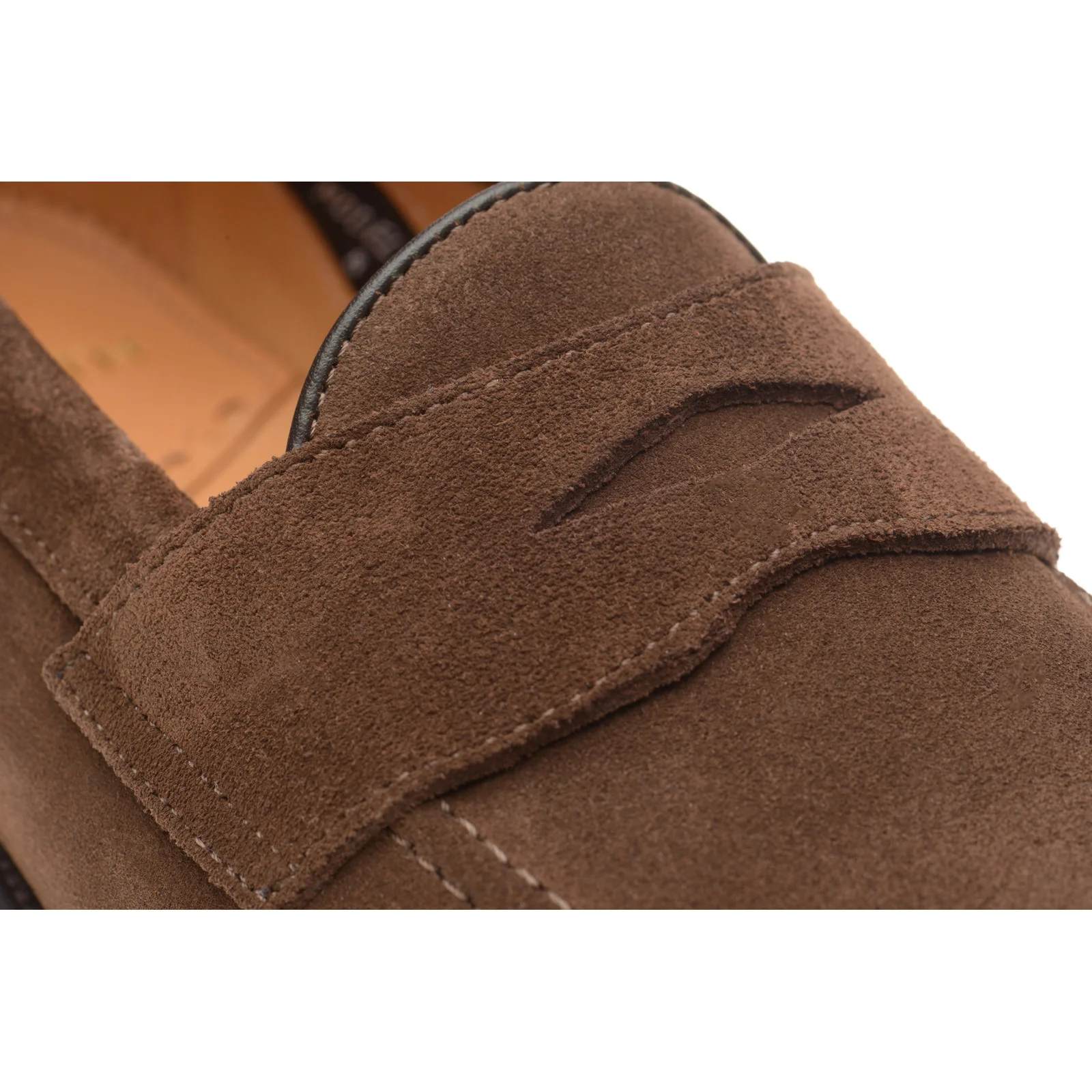 Wildsmith Model 31 mens rubber-soled loafers in brown suede - Image 5