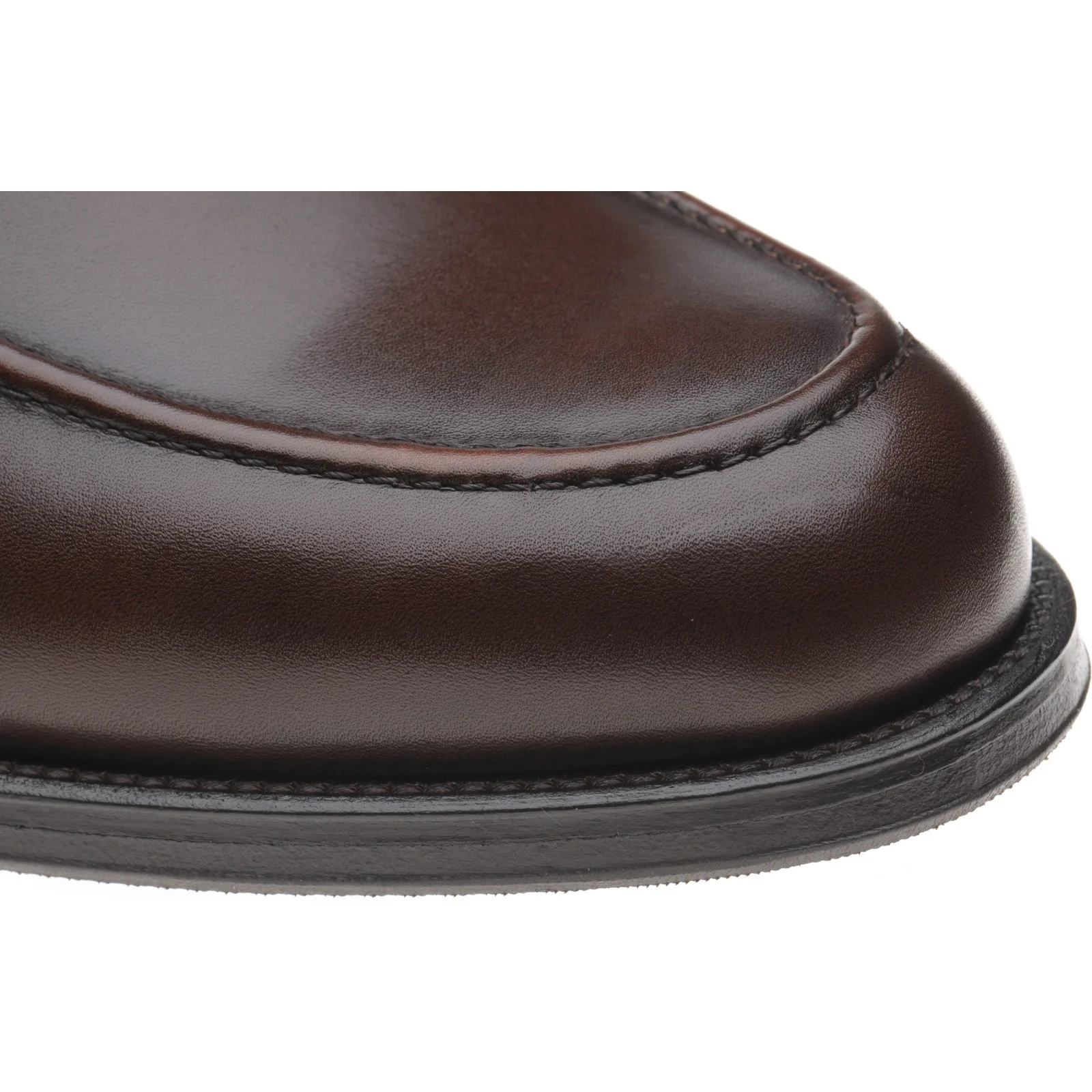 Wildsmith Model 31 mens rubber-soled loafers in dark brown calf - Image 5