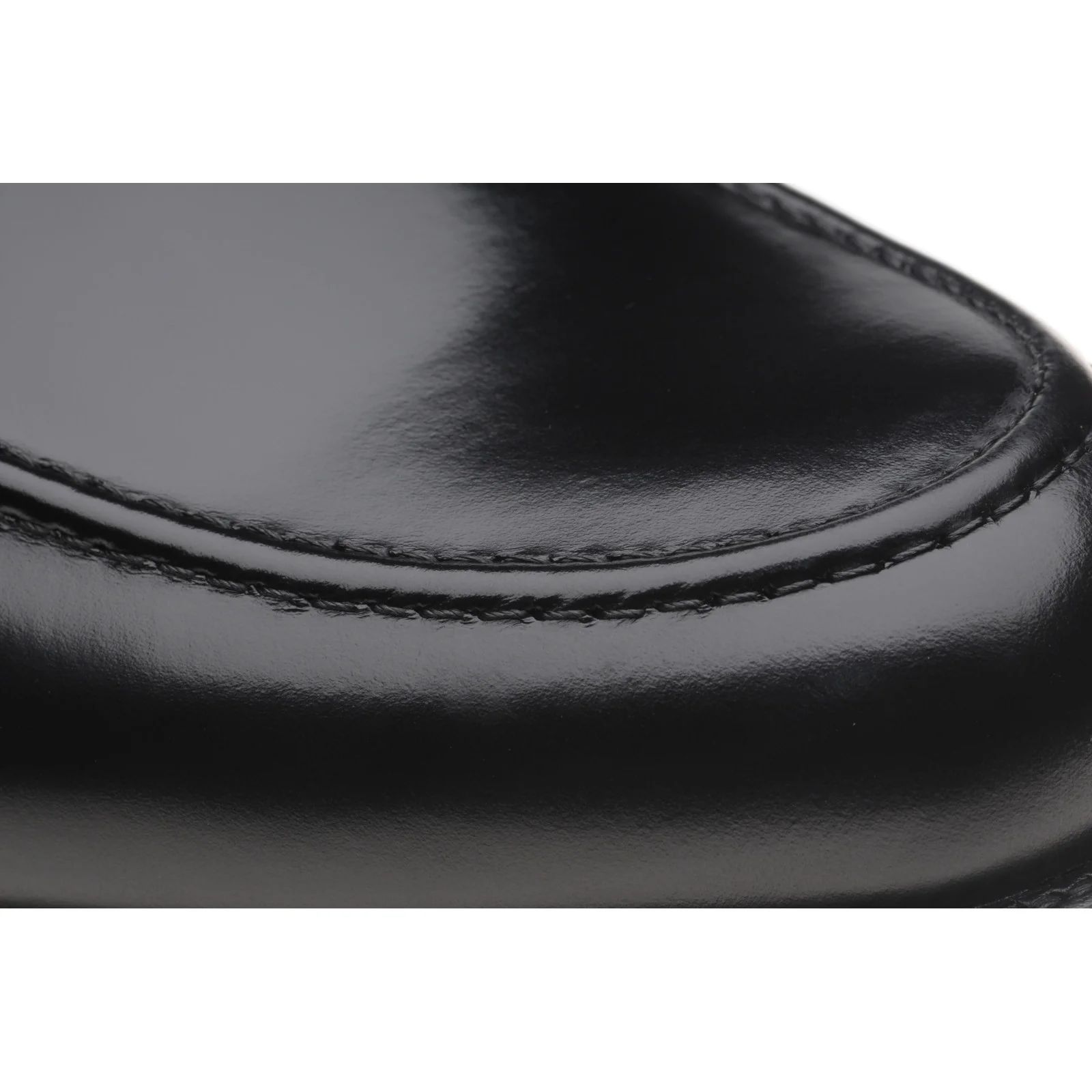 Wildsmith Model 31 Rubber mens rubber-soled loafers in black polished (second) - Image 5