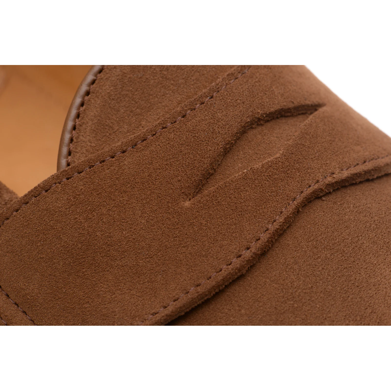 Wildsmith Model 31 Rubber mens rubber-soled loafers in tobacco suede (second) - Image 5