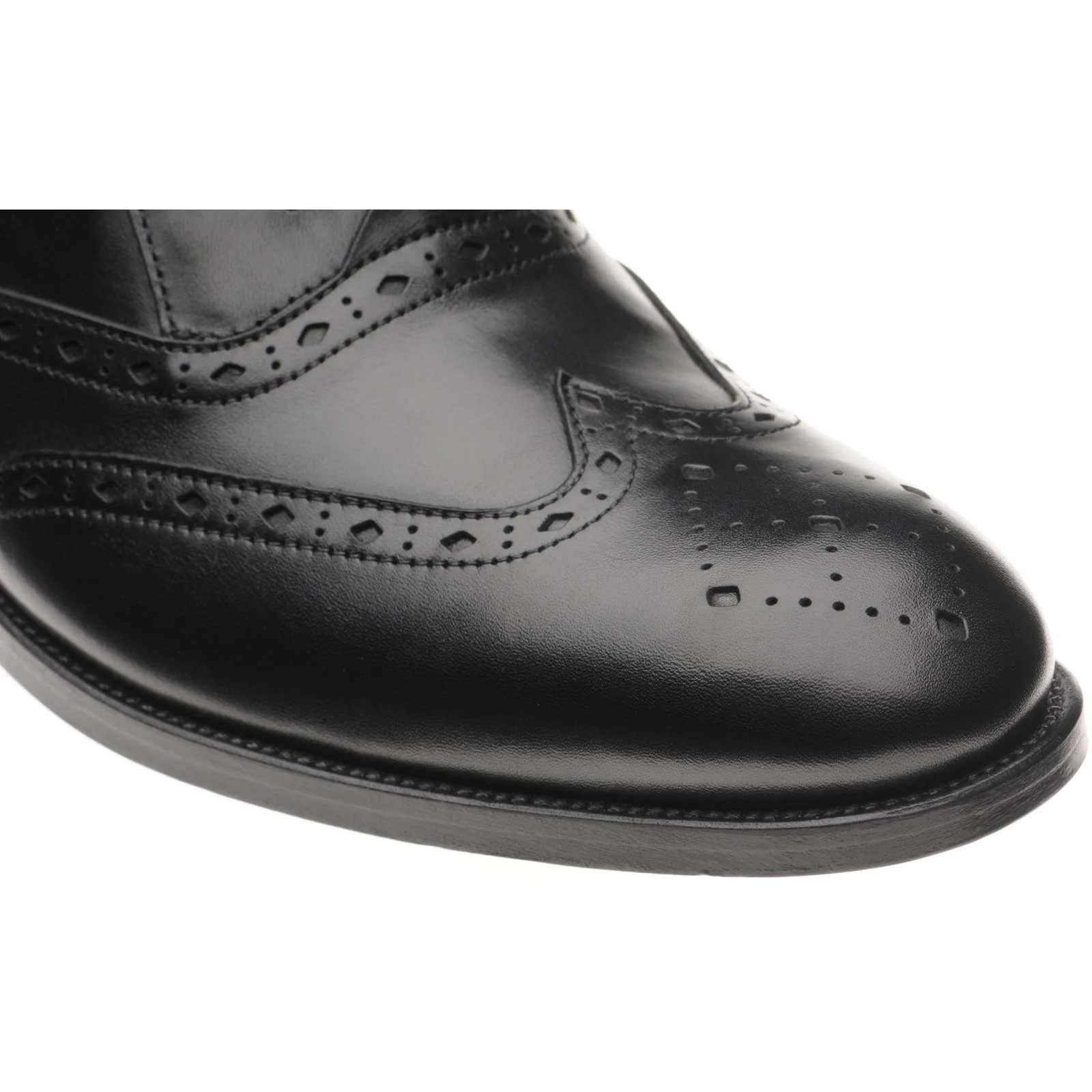 Wildsmith Model 42 mens brogues in black calf - Image 5