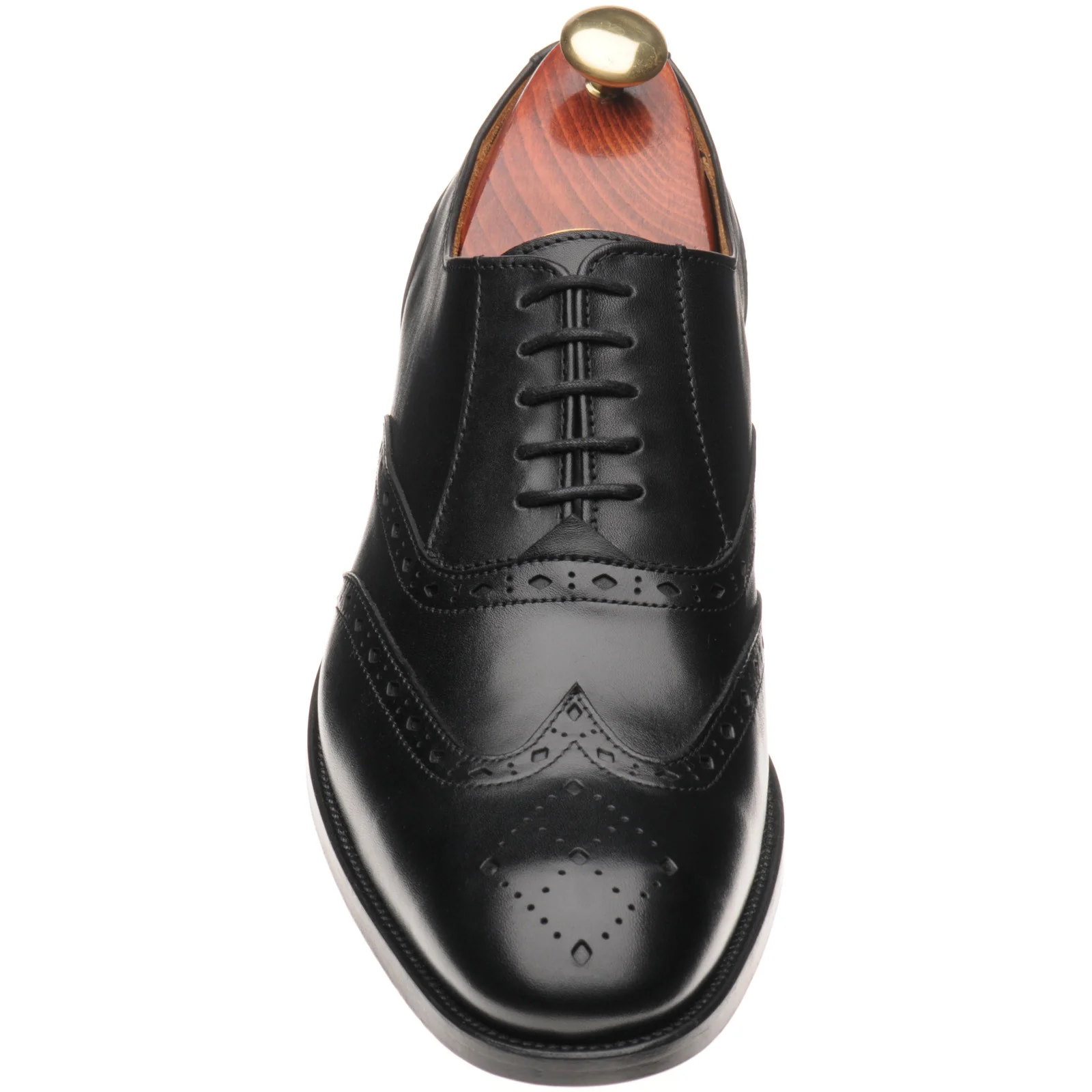 Wildsmith Model 42 mens brogues in black calf (second) - Image 2