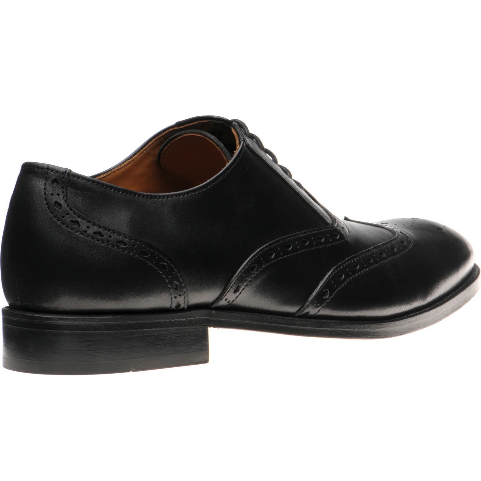 Wildsmith Model 42 mens brogues in black calf (second) - Image 4