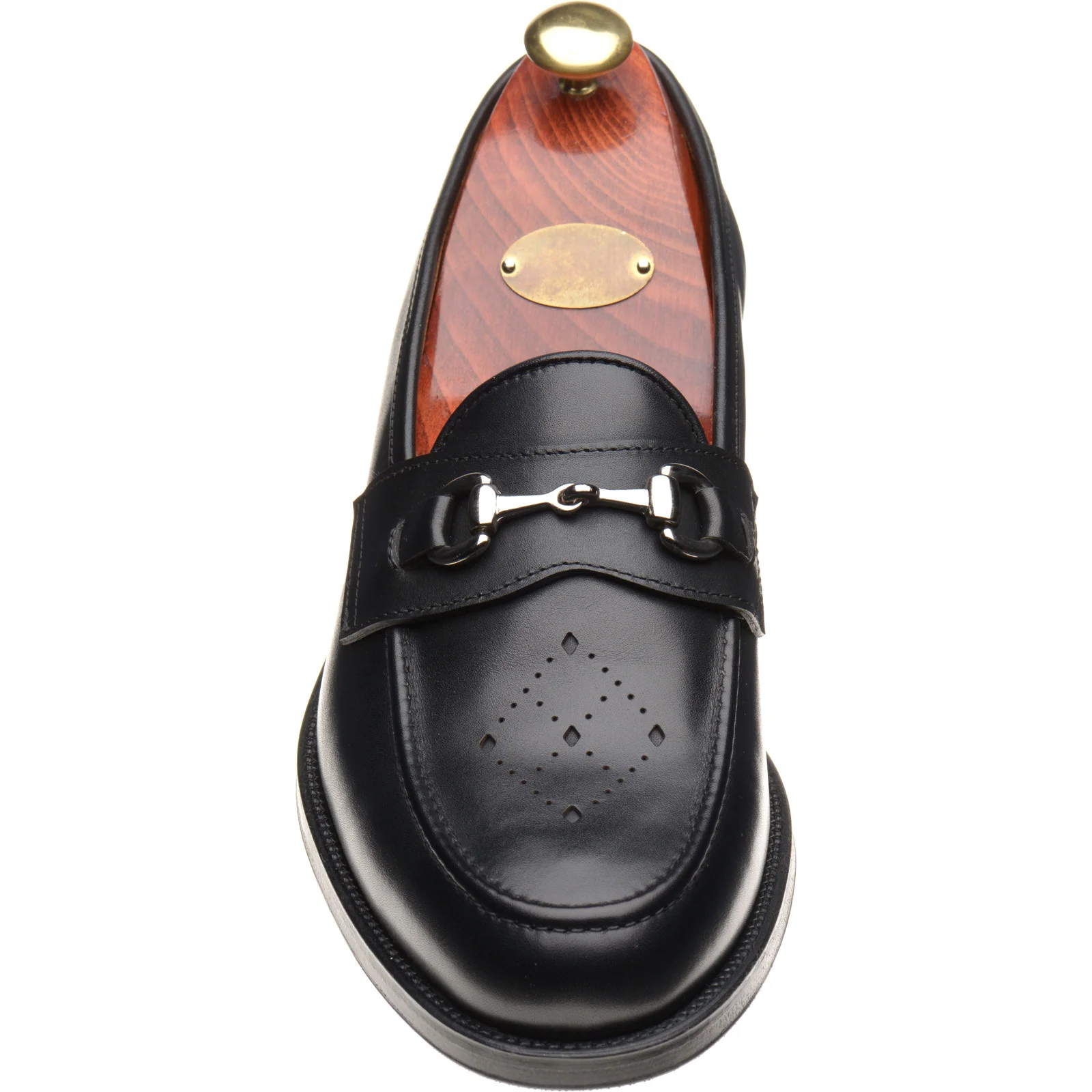 Wildsmith Model 51 mens rubber-soled loafers in black calf - Image 2