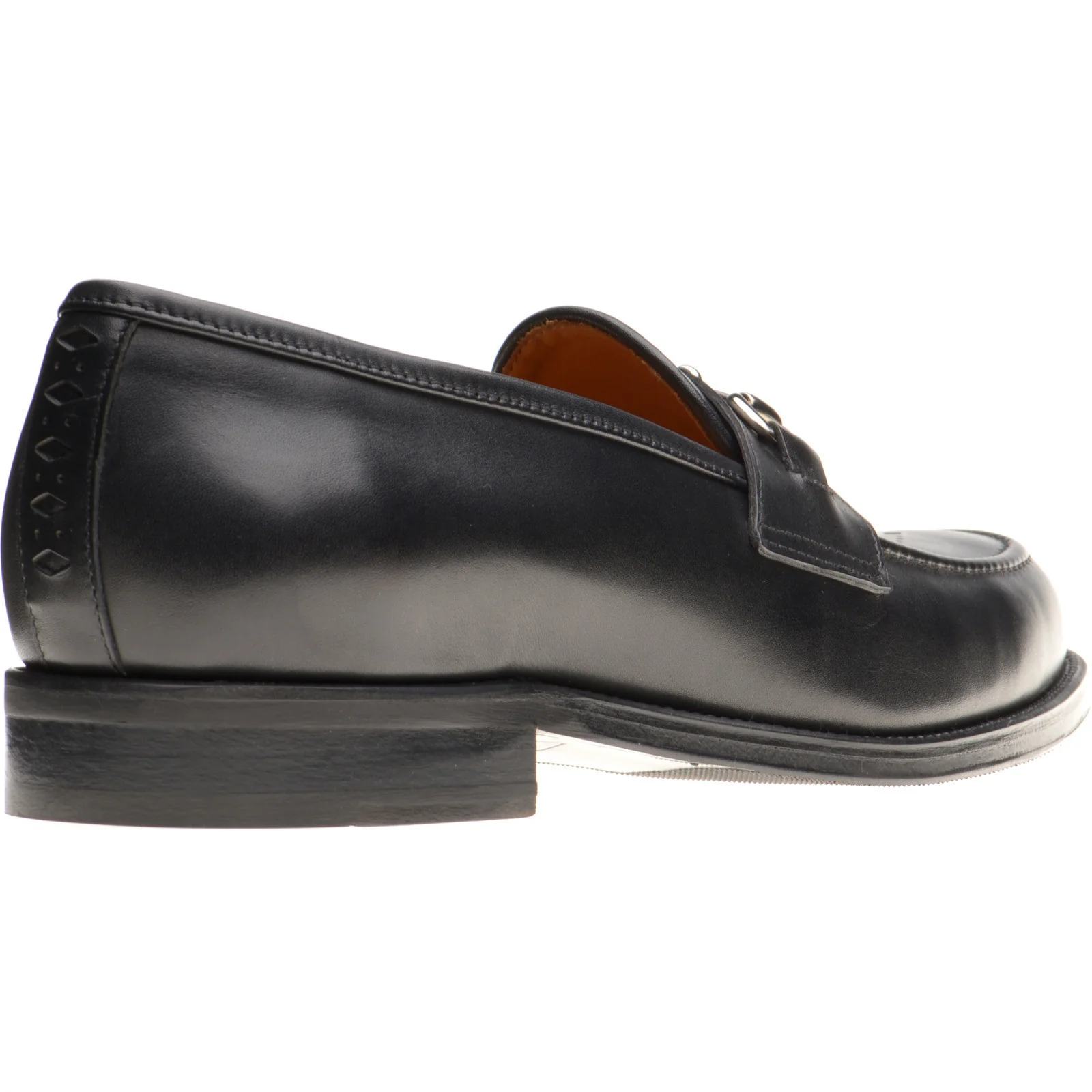 Wildsmith Model 51 mens rubber-soled loafers in black calf - Image 4